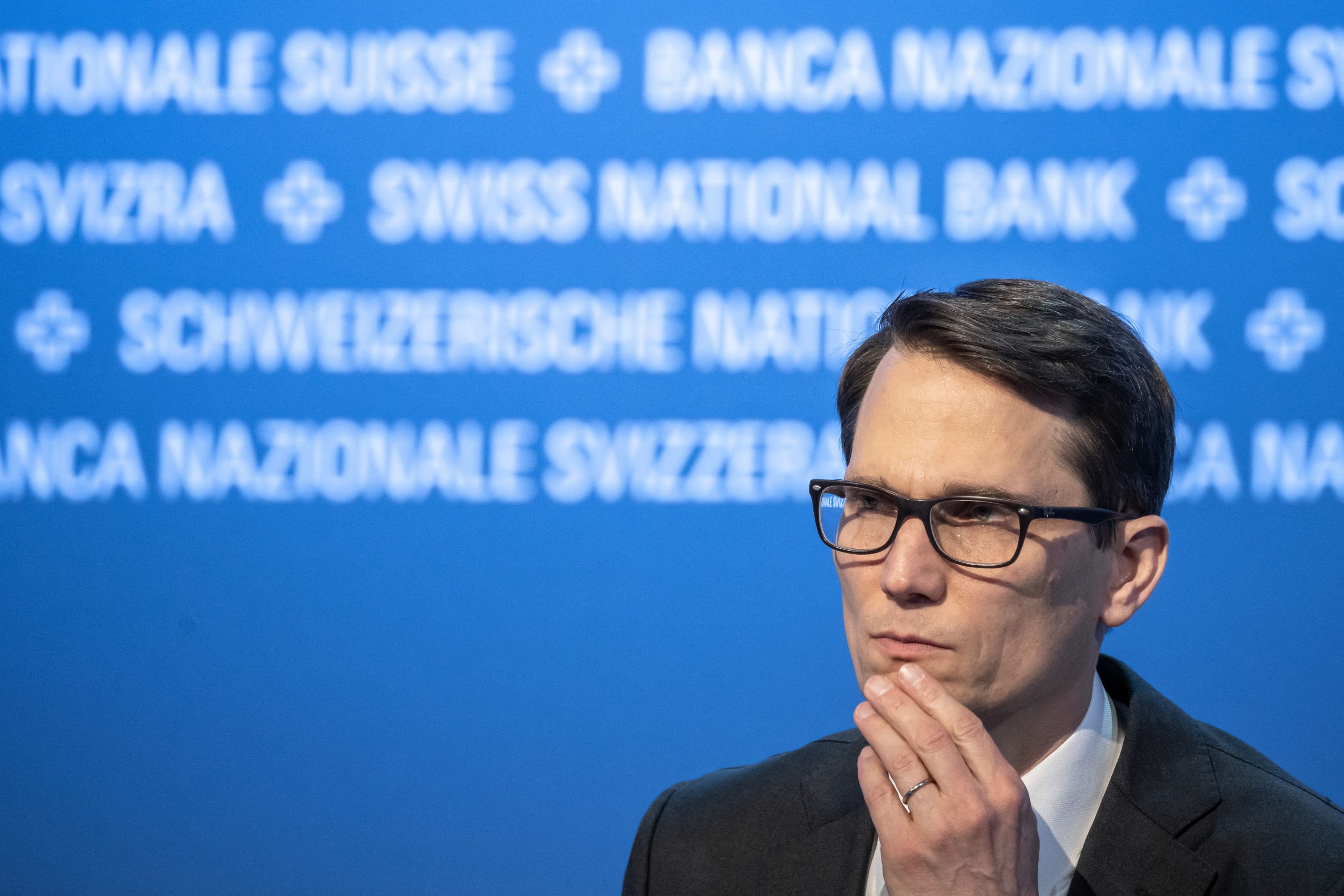 Martin Schlegel during a meeting of the Swiss central bank in 2023.