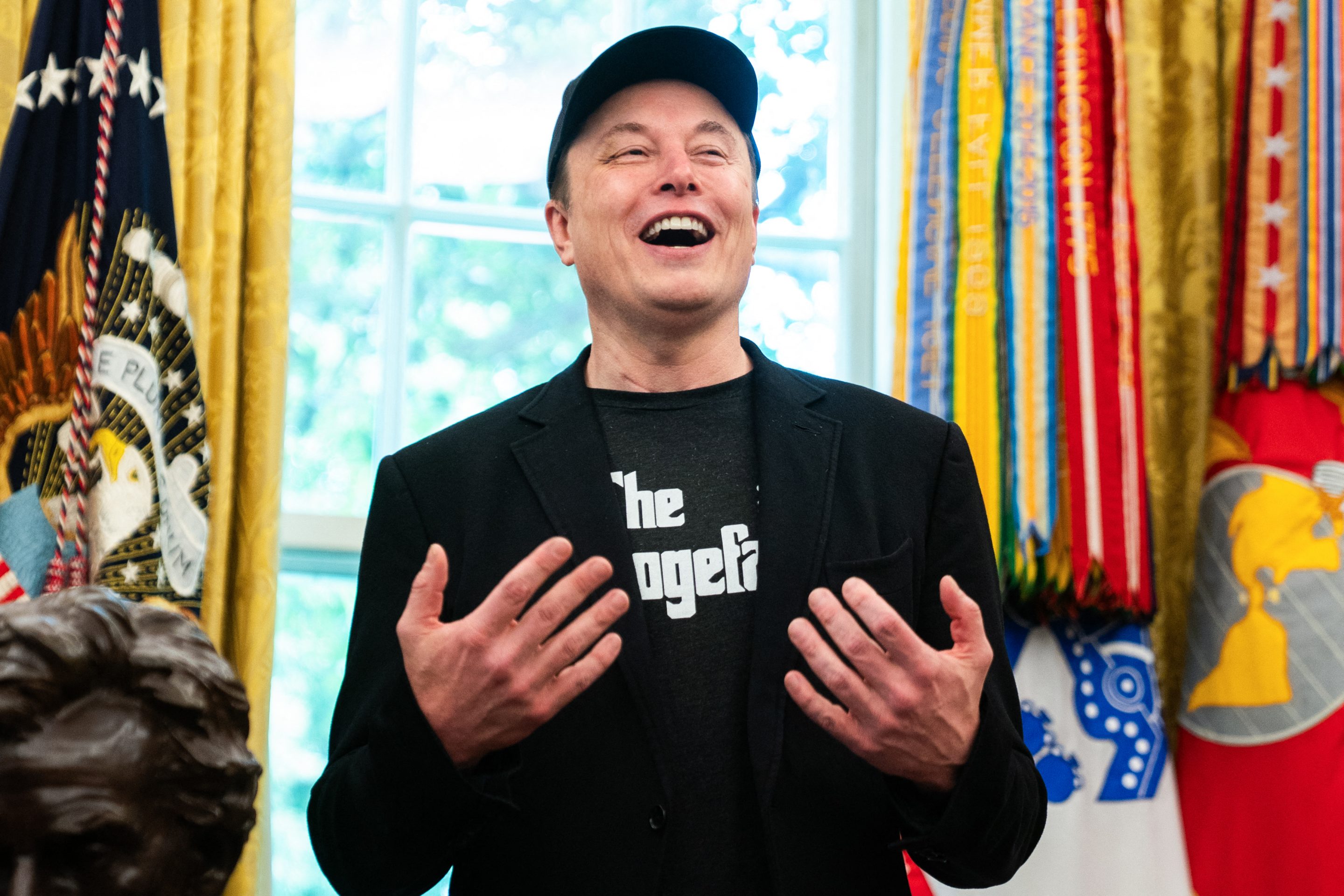Elon Musk in the Oval Office at the White House on Friday.