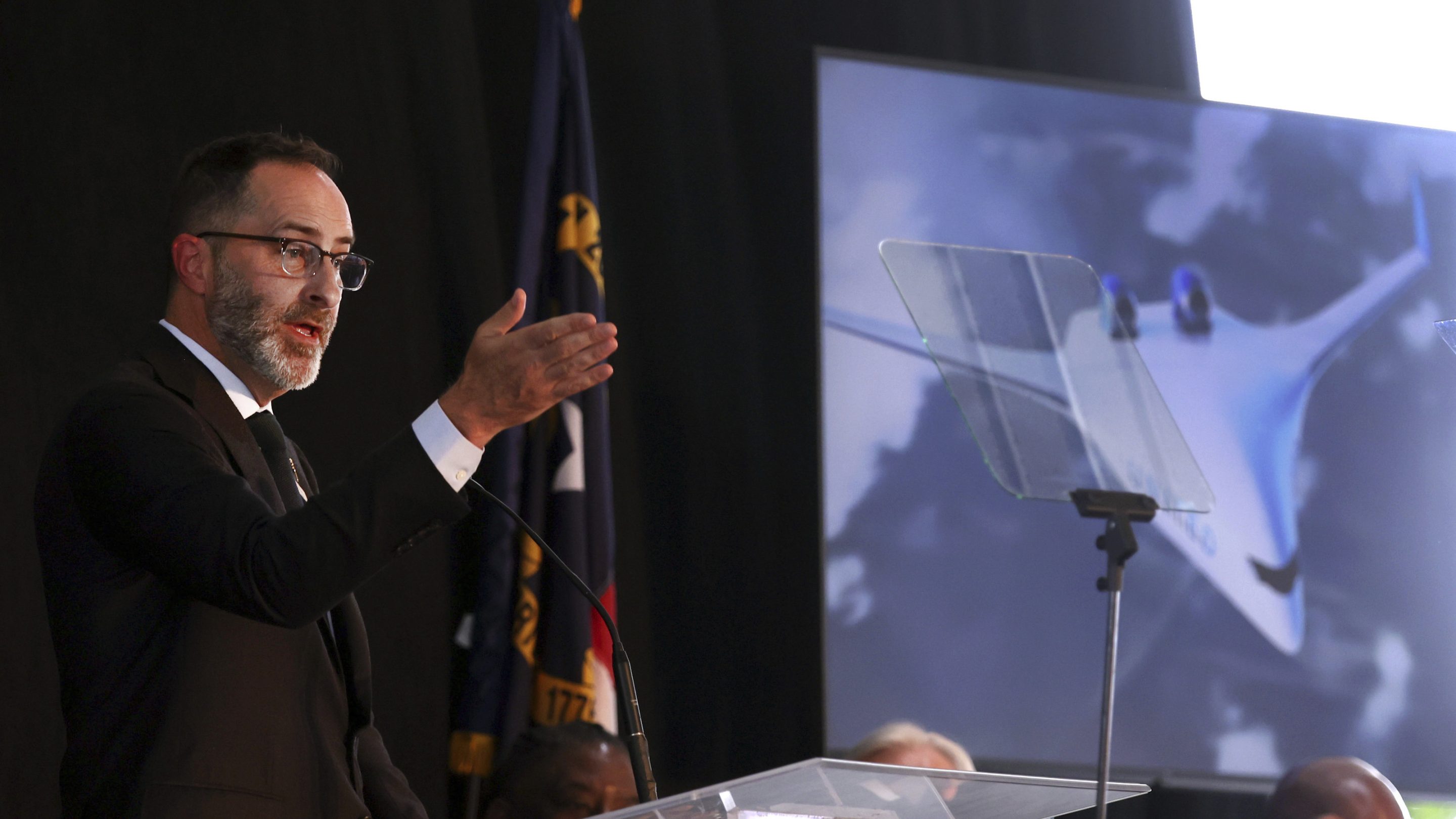 JetZero CEO and co-founder Tom O'Leary speaks on June 12, 2025.