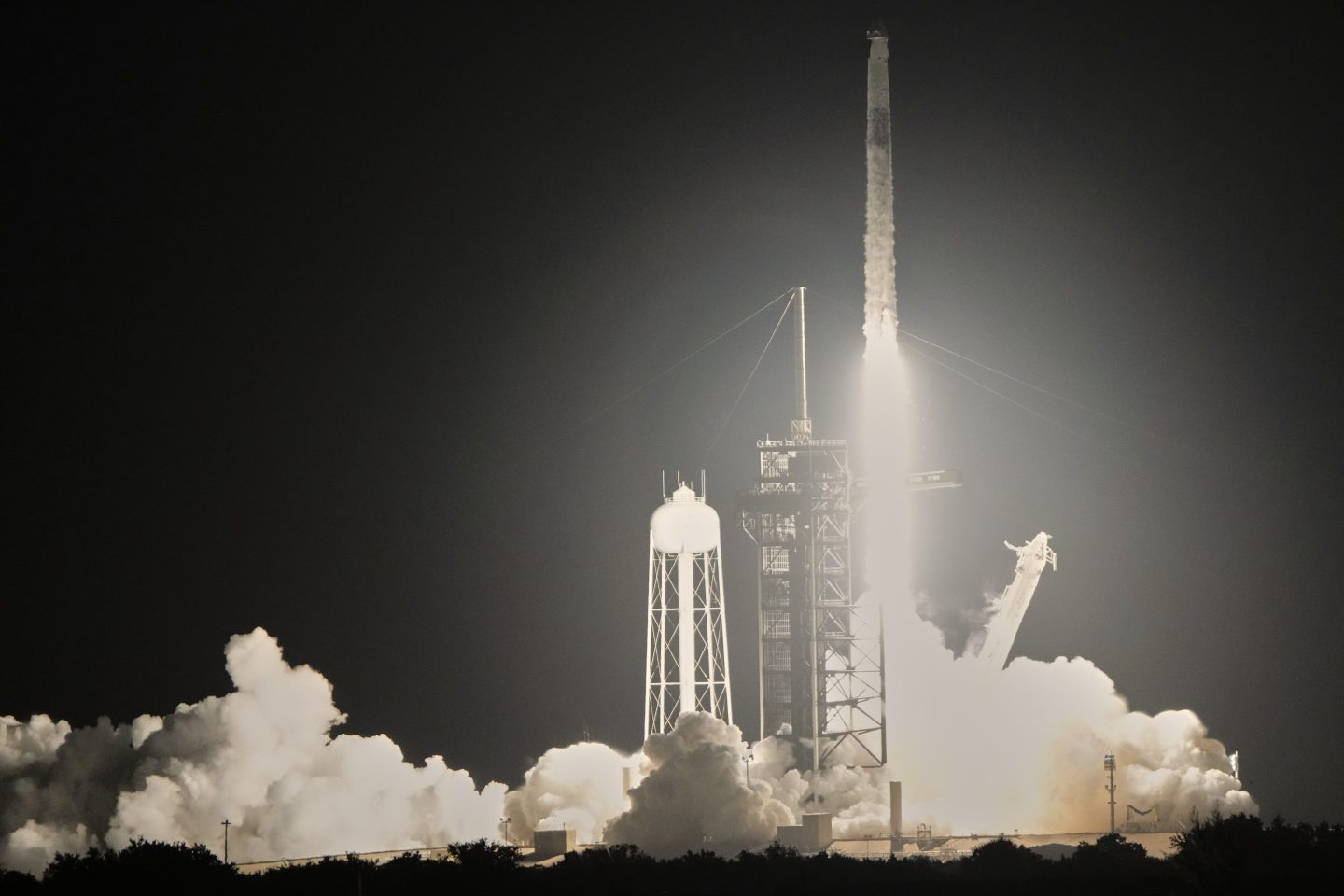 Astronauts from India, Poland, and Hungary blast off on a private SpaceX Falcon flight to the International Space Station