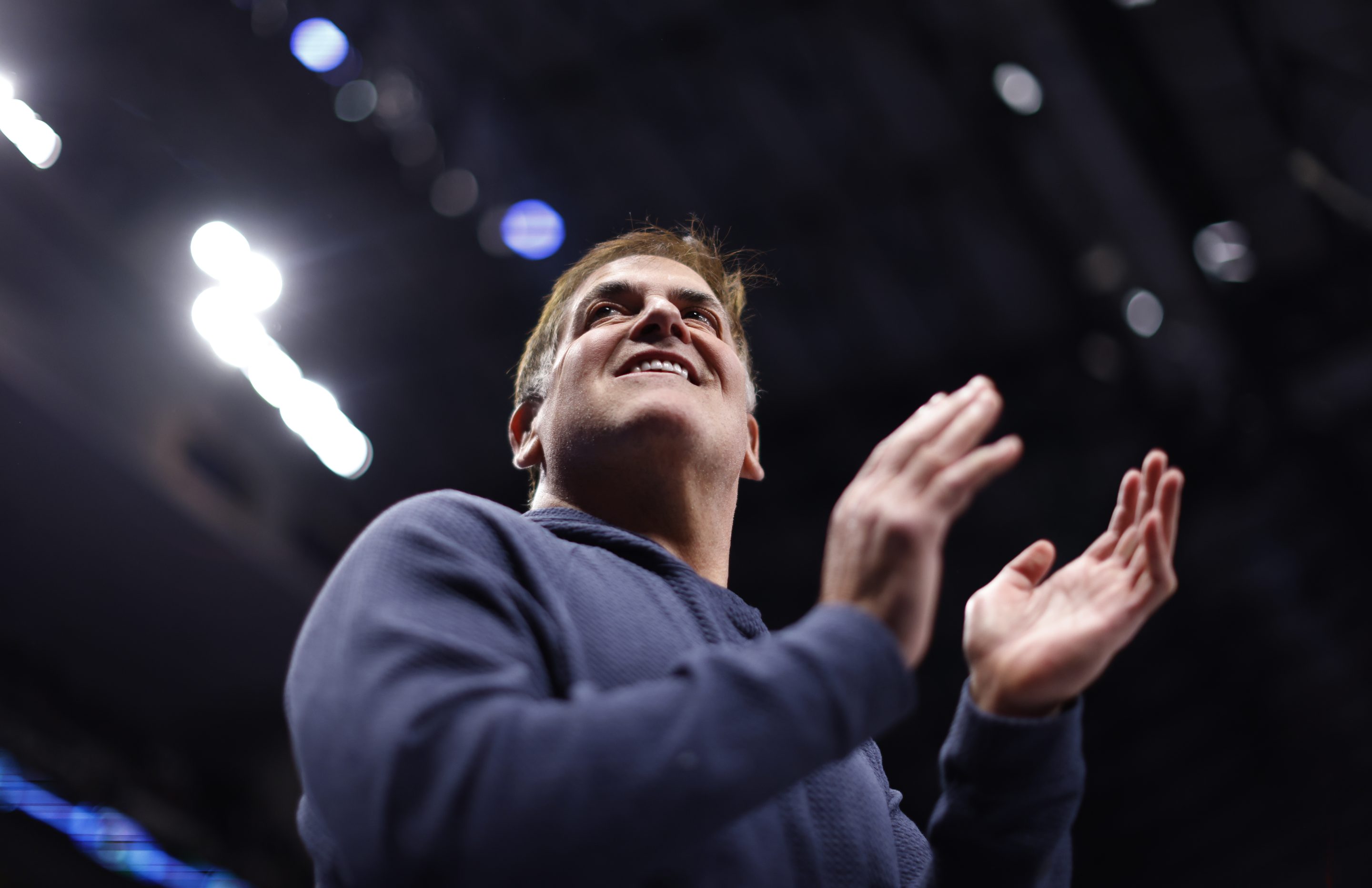 Mark Cuban at a game between the Dallas Mavericks and the Miami Heat on Feb. 13.