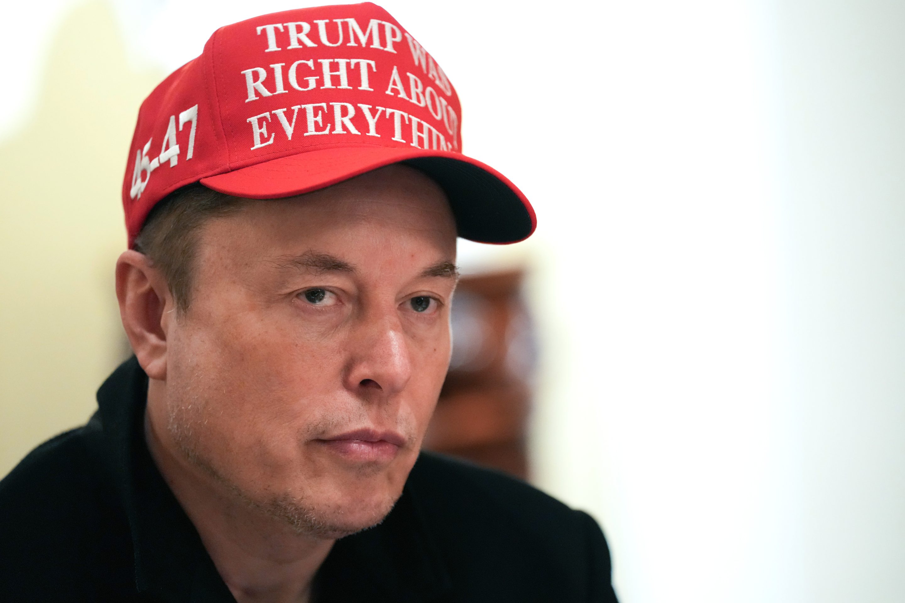 White House Senior Advisor, Tesla and SpaceX CEO Elon Musk attends a cabinet meeting held by U.S. President Donald Trump at the White House in March.