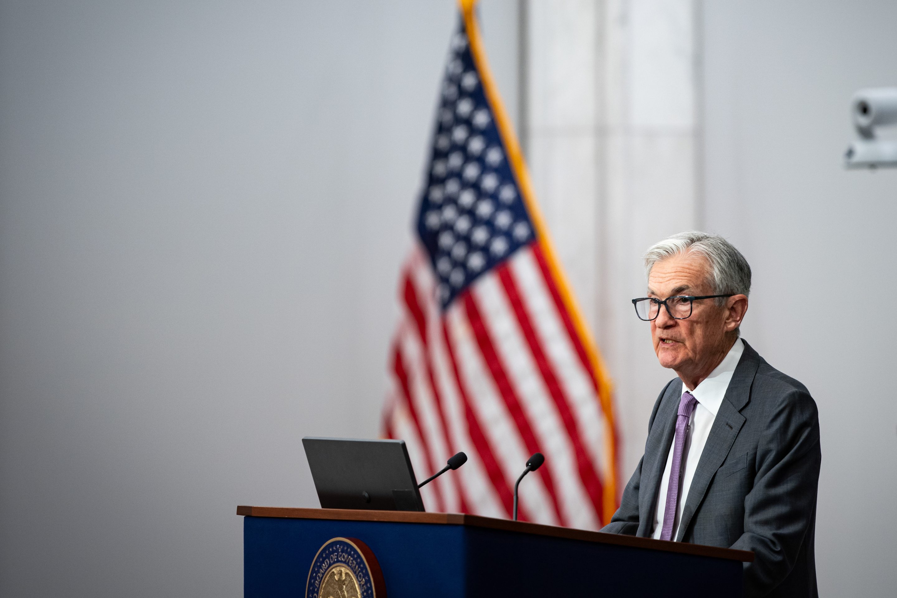 Jerome Powell during the Federal Reserve IF 75TH Anniversary Conference in Washington, DC, on June 2.