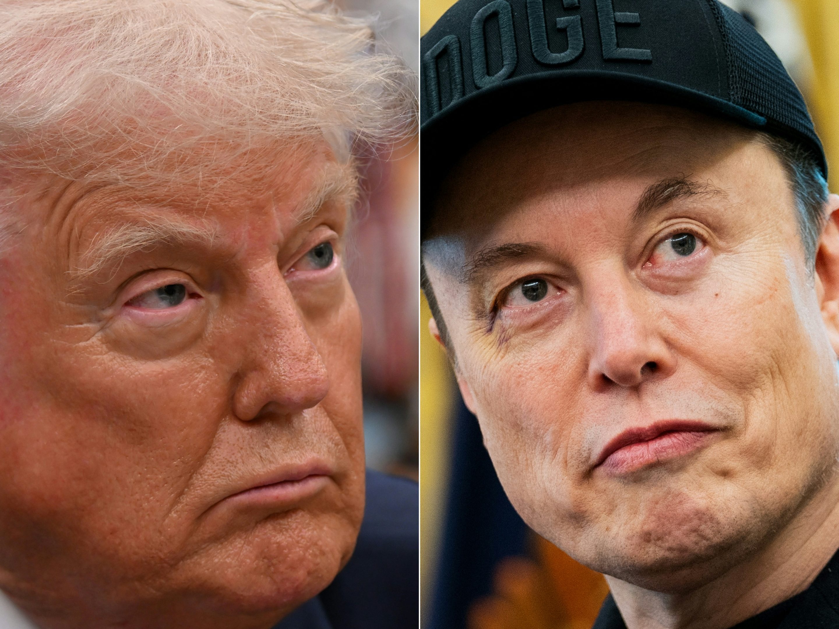 Donald Trump and Elon Musk are on the outs.
