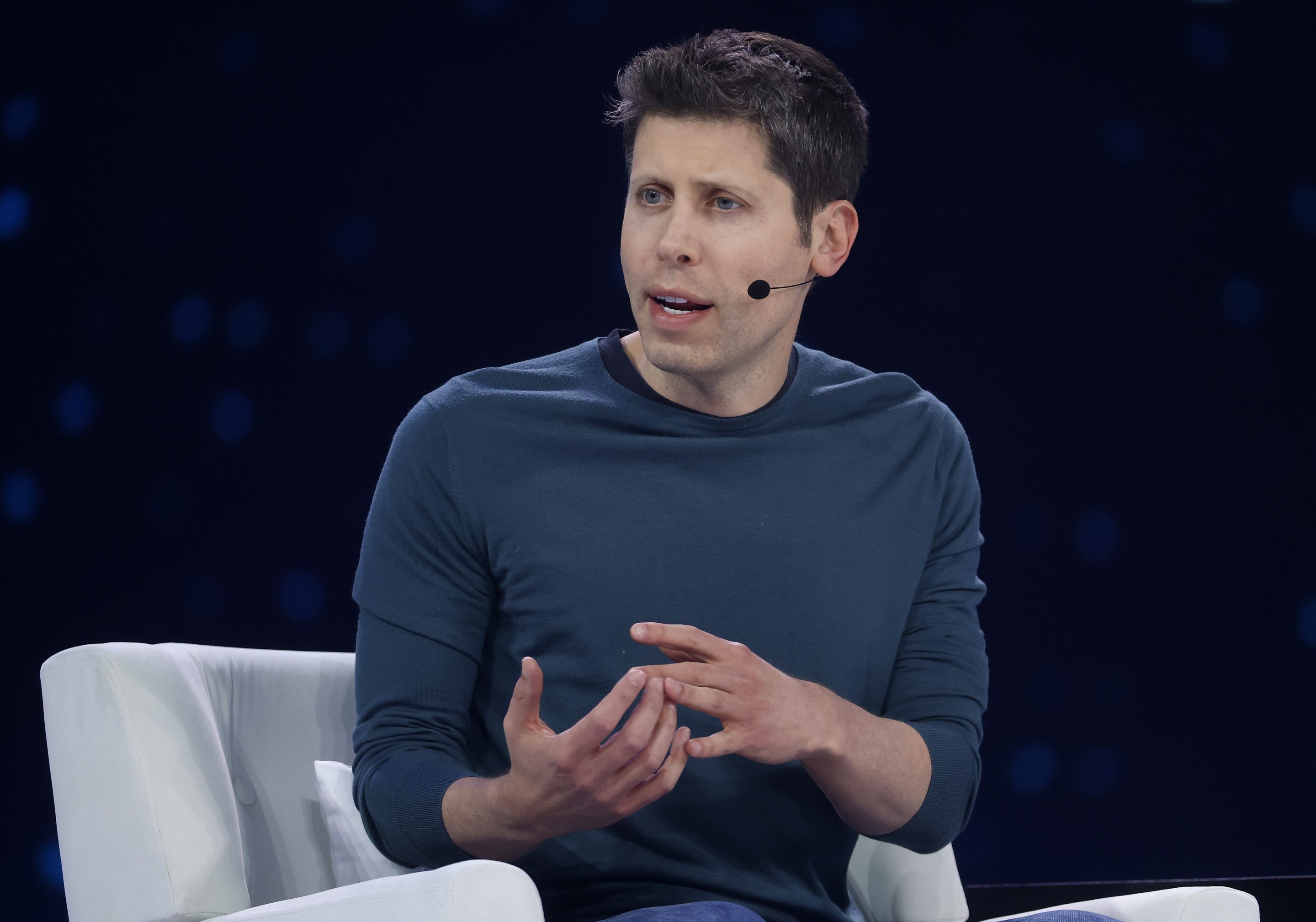 Open AI CEO Sam Altman speaks during Snowflake Summit 2025 at Moscone Center on June 02, 2025 in San Francisco, California.