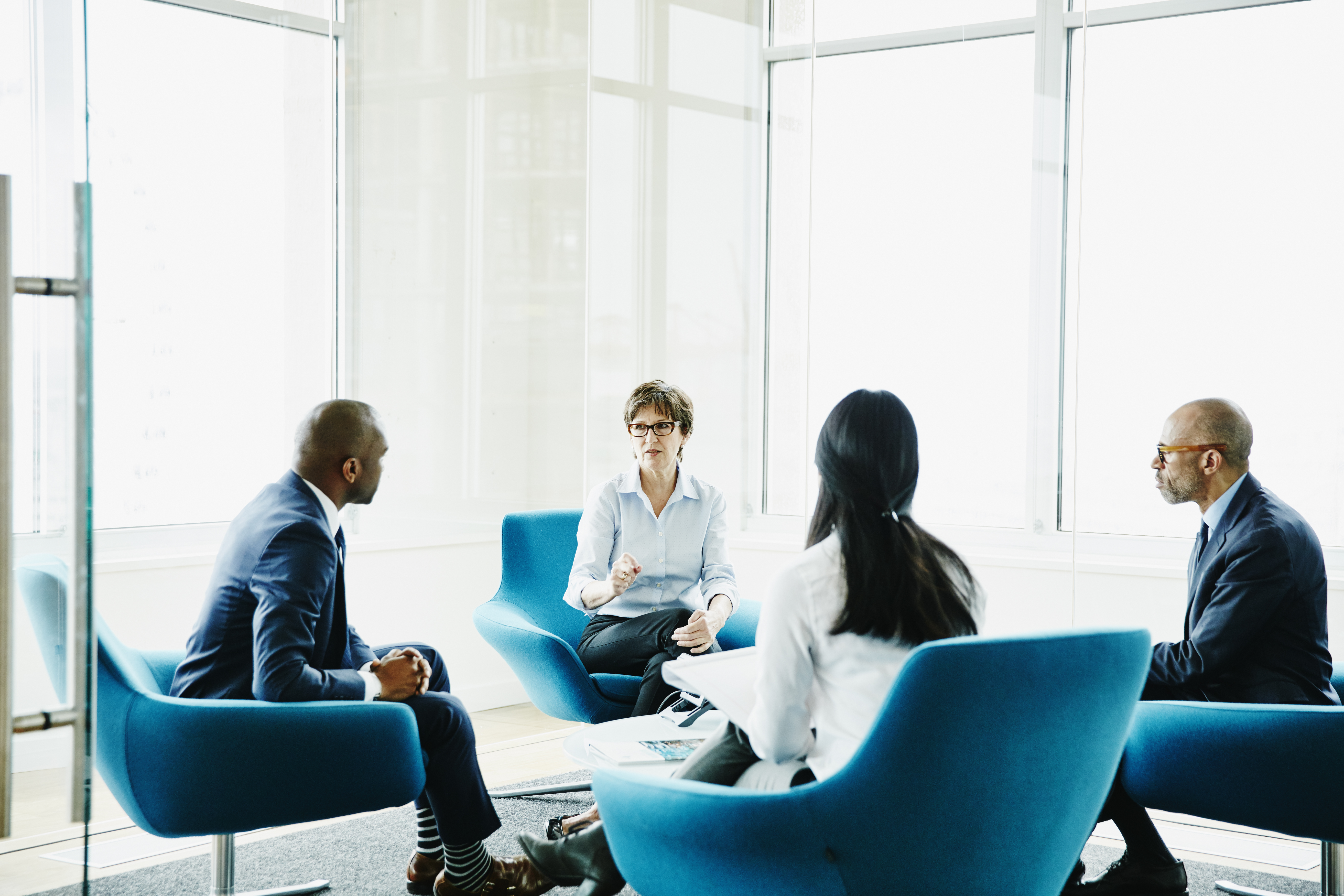 business workers in a meeting