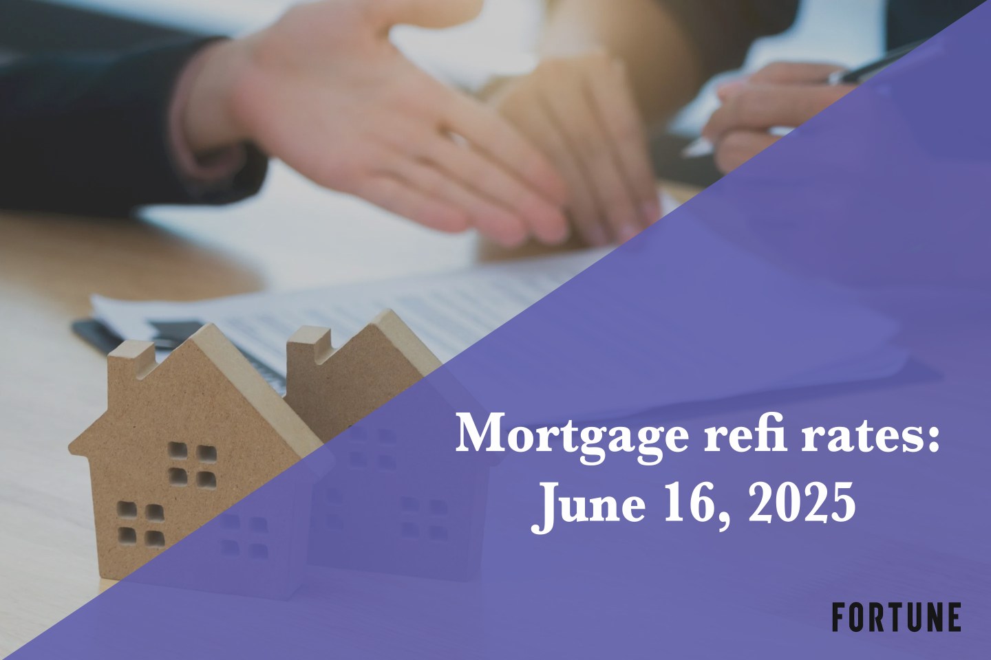 Current refi mortgage rates report for June 16, 2025