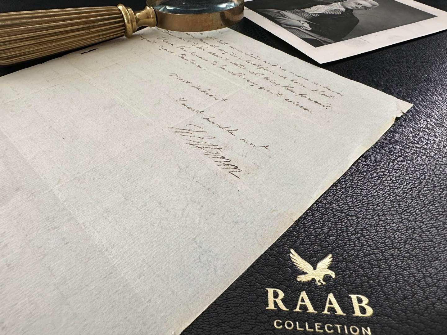 Close up of a letter