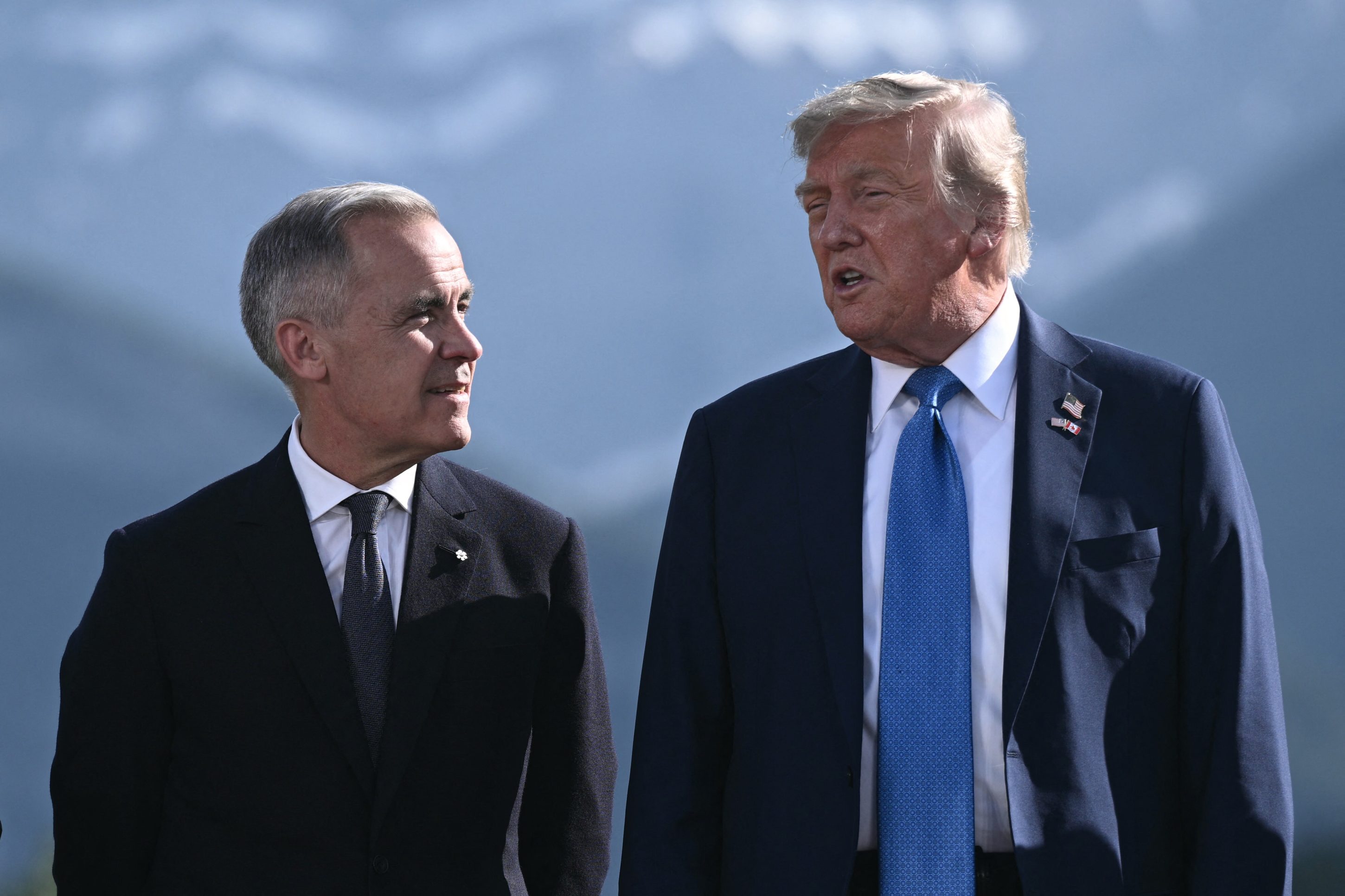 Mark Carney and Donald Trump