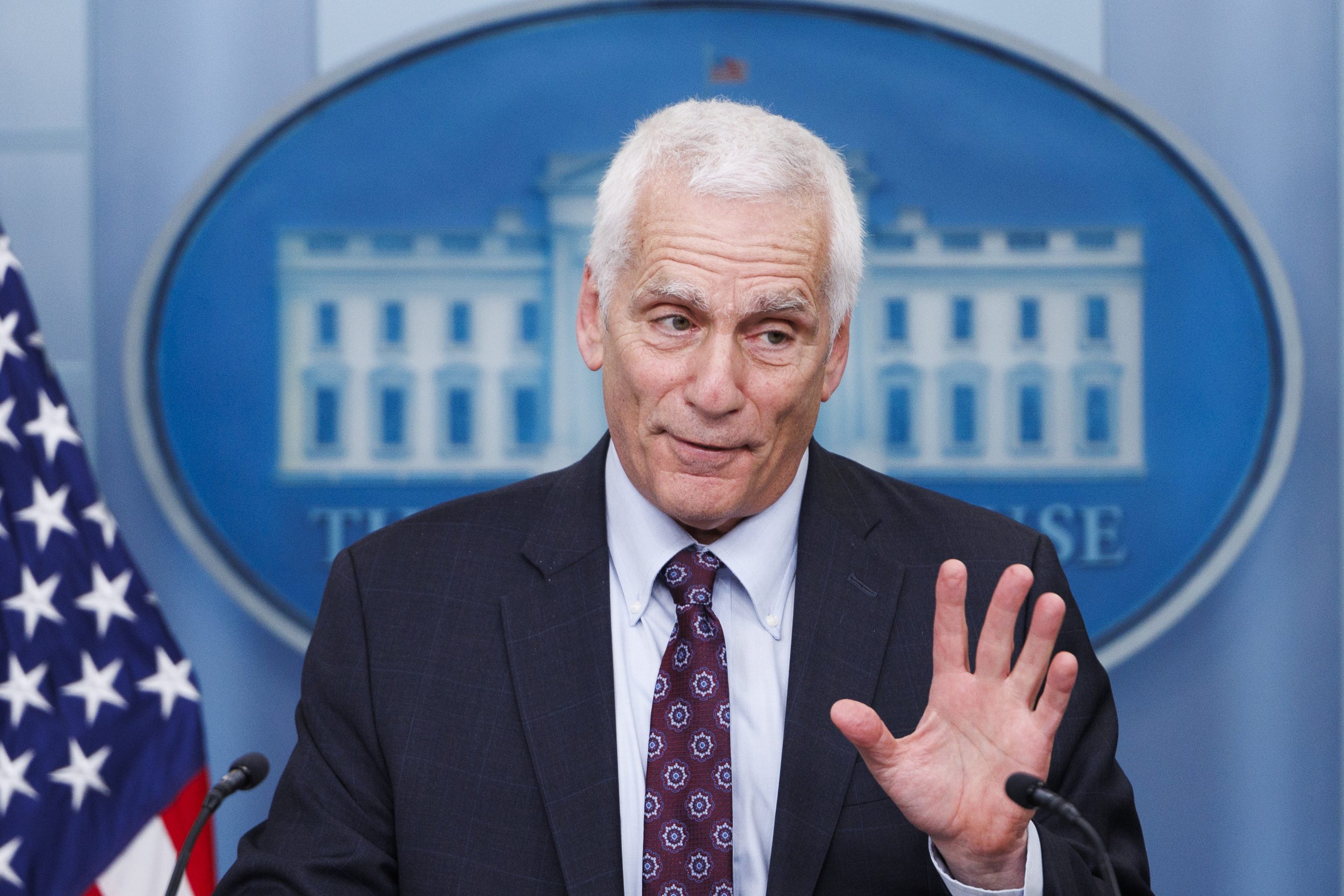 Jared Bernstein during a press briefing at the White House on Dec. 10.