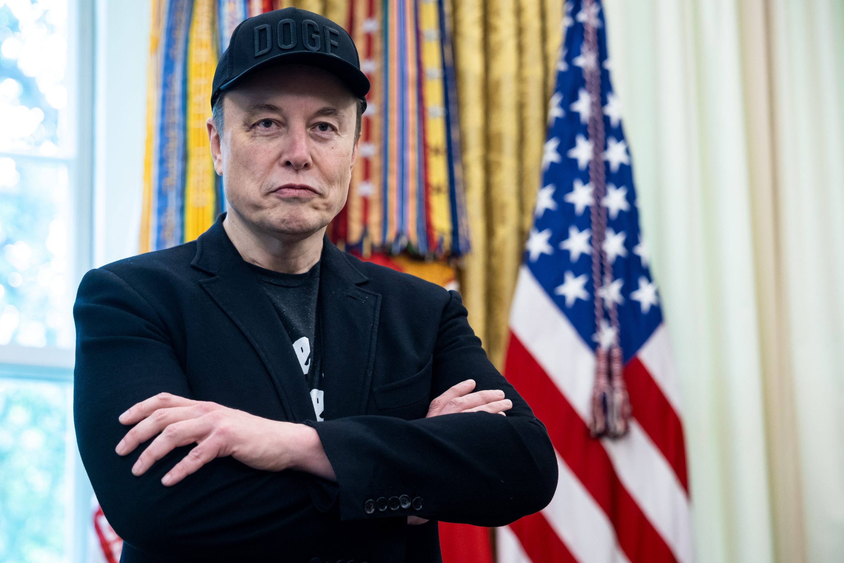Tesla CEO Elon Musk in the Oval Office of the White House in Washington, D.C. on Friday, May 30, 2025.(Photo: Francis Chung/Politico/Bloomberg/Getty Images)