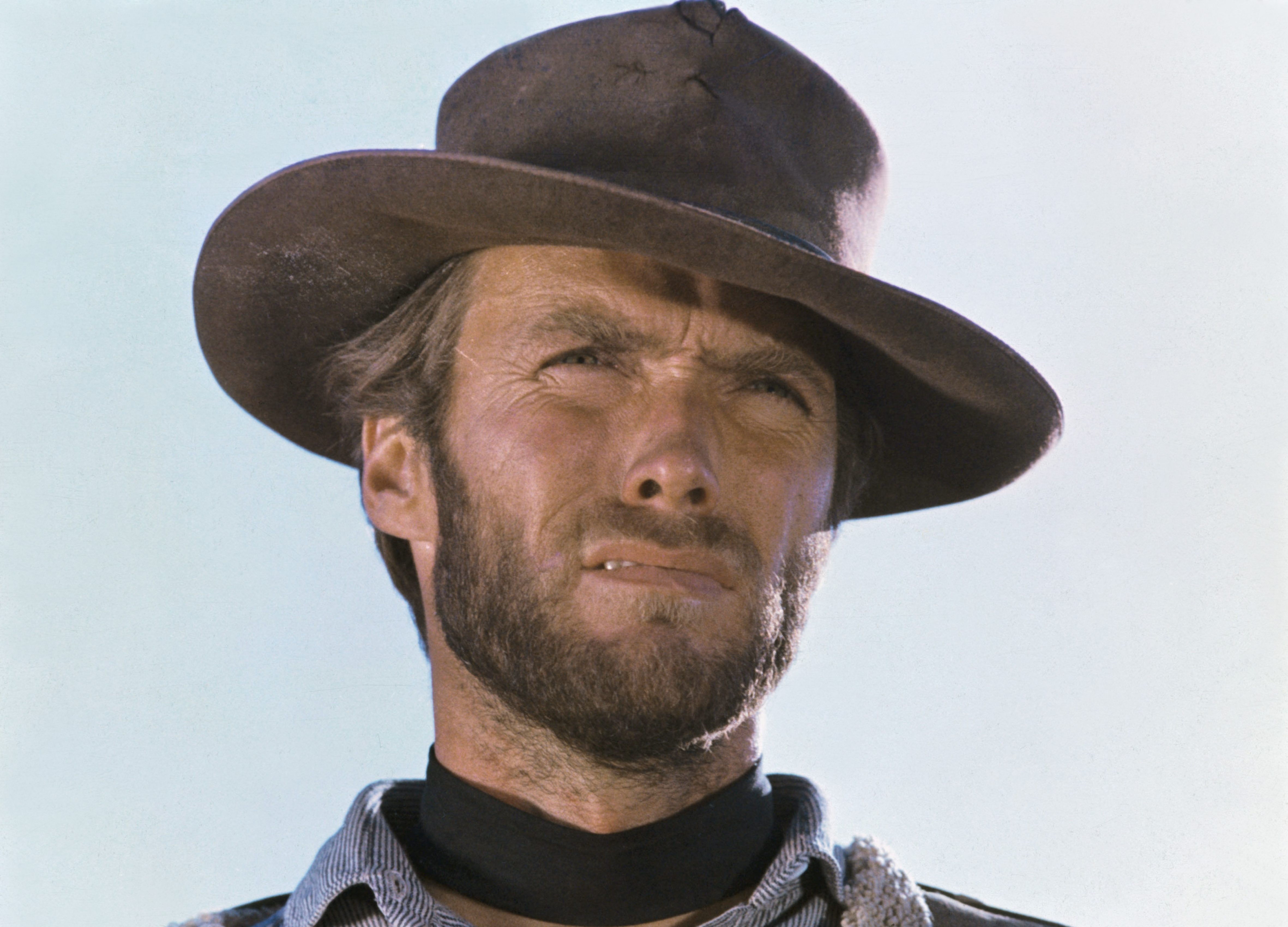 Photo: American actor Clint Eastwood on the set of The Good, The Bad and The Ugly (Il buono, il brutto, il cattivo), written and directed by Italian Sergio Leone.