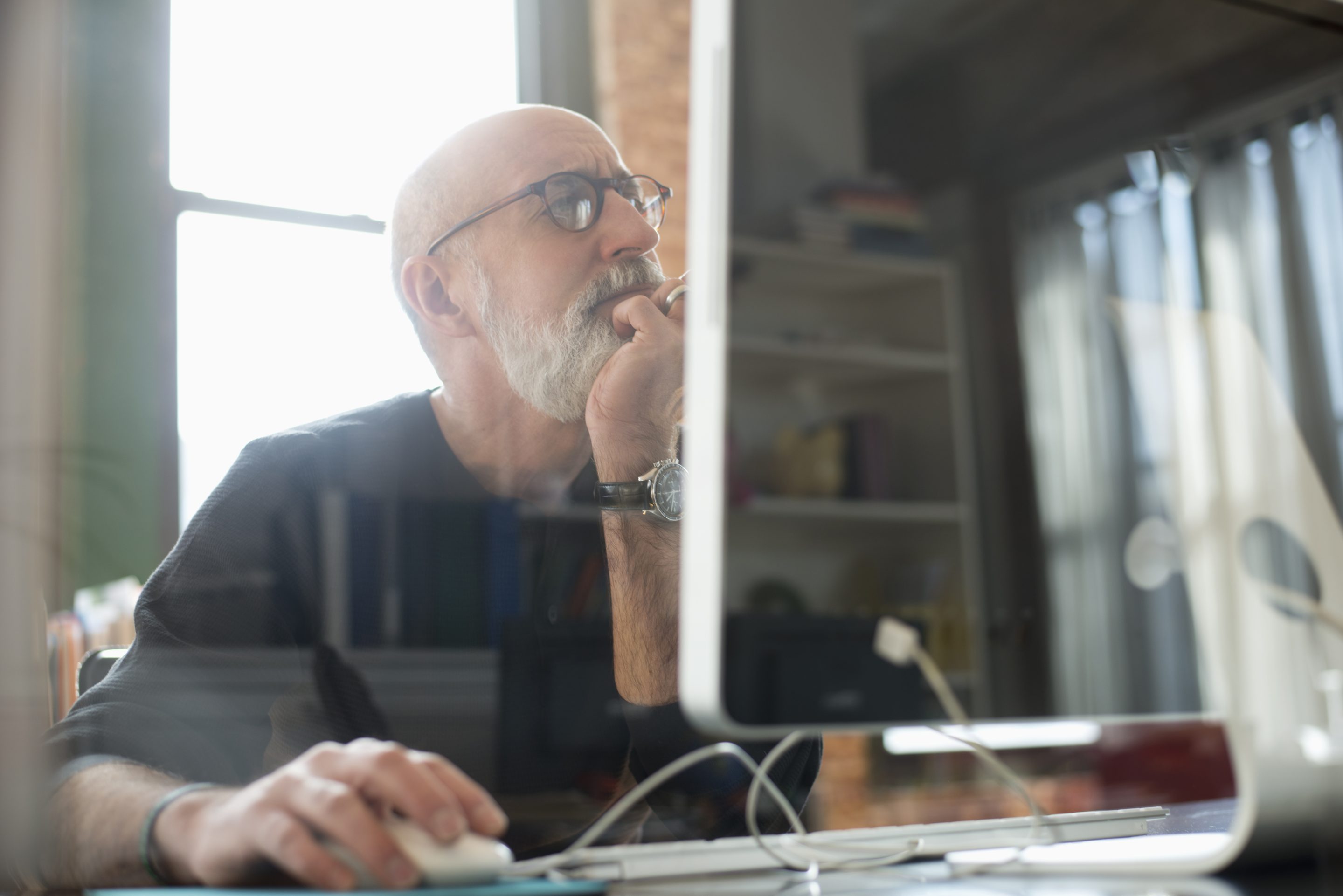 Man at laptop