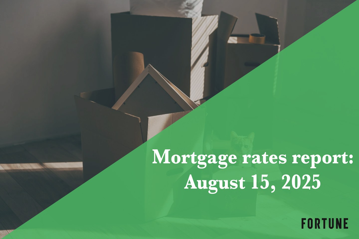 Current mortgage rates report for Aug. 15, 2025: Lowest 30-year conventional rate since April