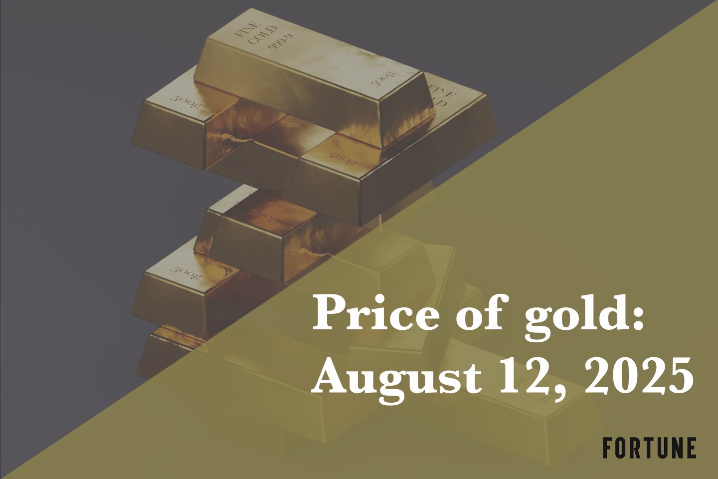 A tower of gold bars.