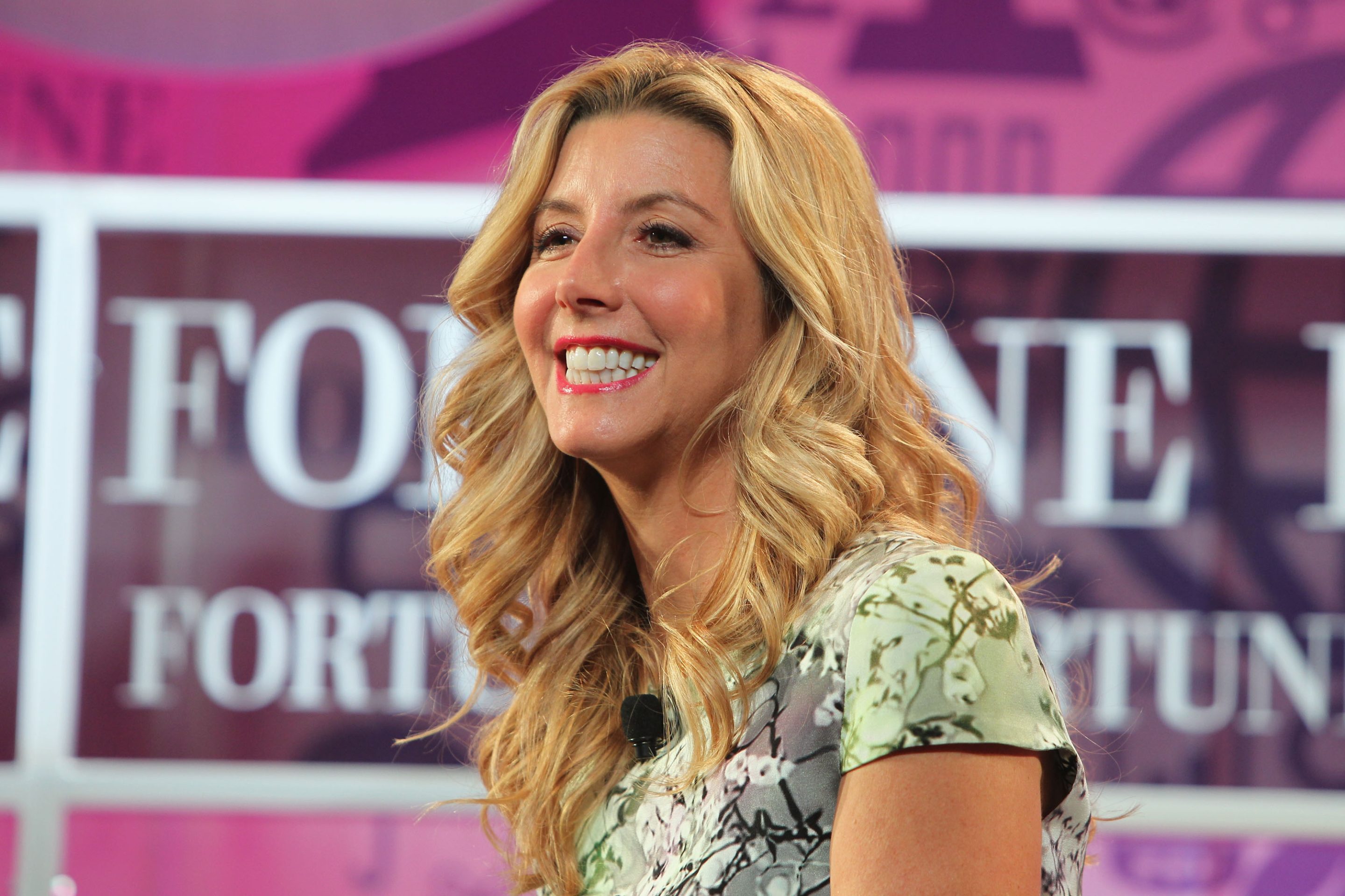 Founder of Spanx Sara Blakely speaks onstage at the Fortune Most Powerful Women Summit on October 16, 2013 in Washington, DC.