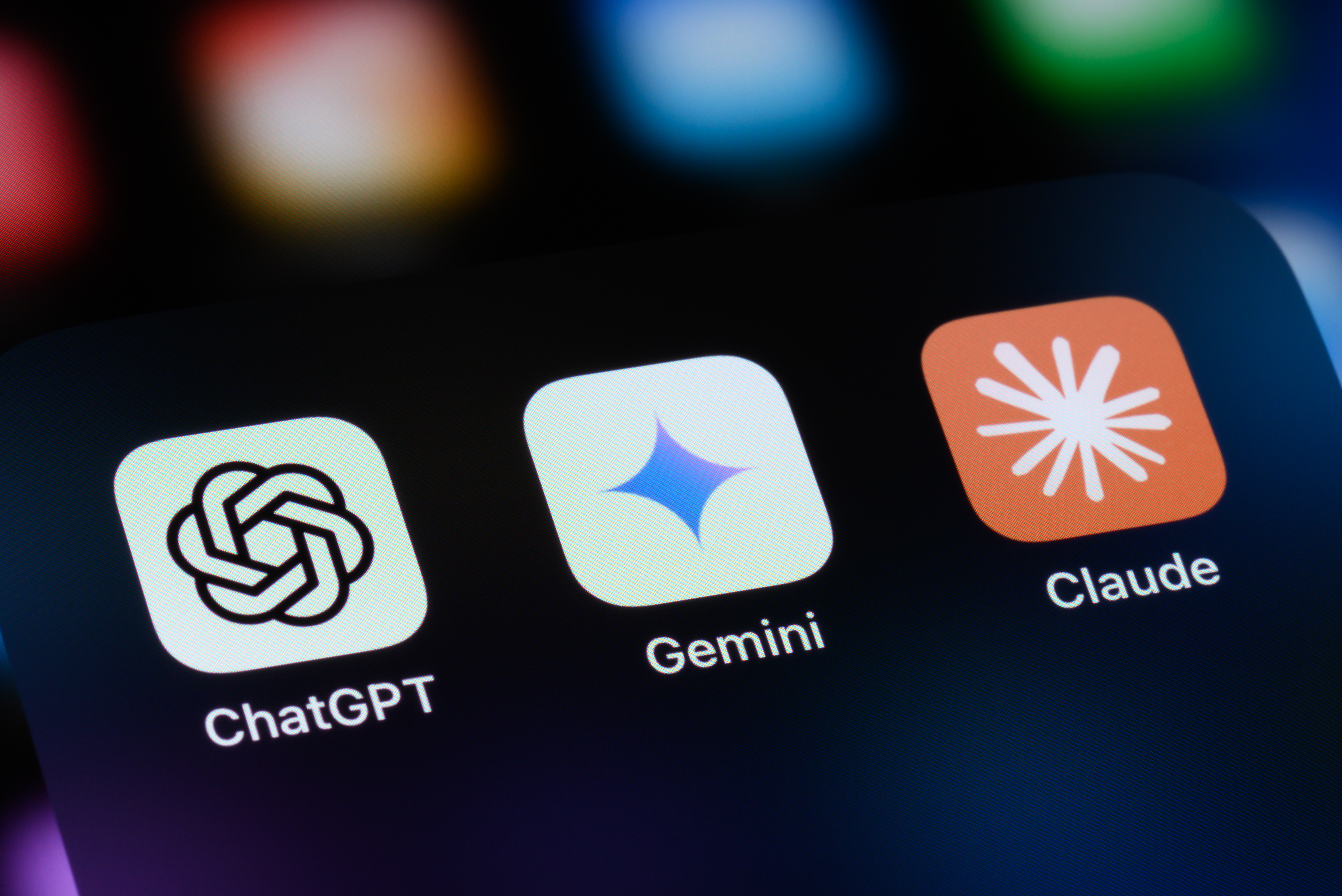 AI apps on a phone.