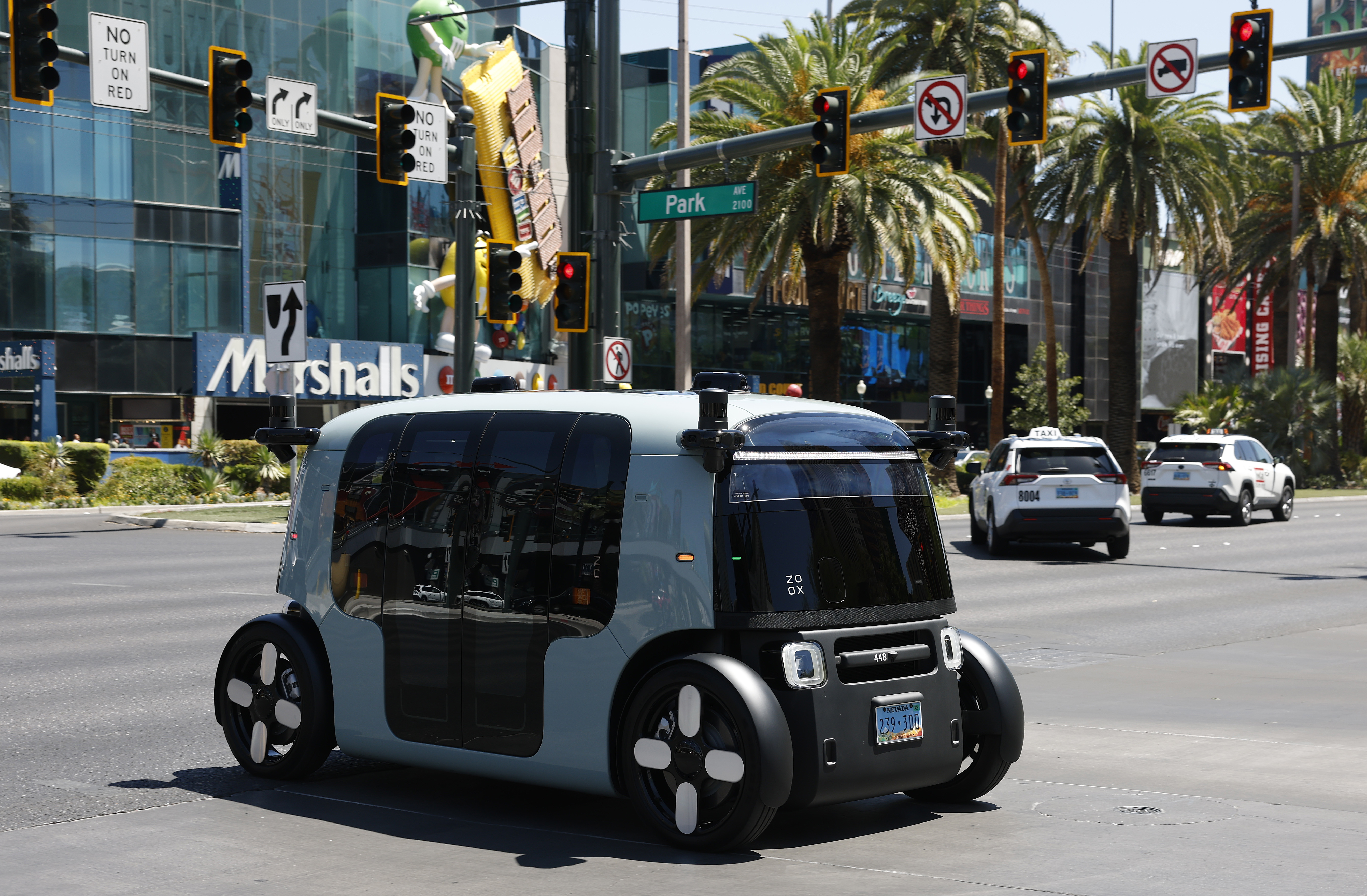 Zoox launched free public service in September in Las Vegas, limited to pick-ups and drop-offs at a select number of pre-approved locations.