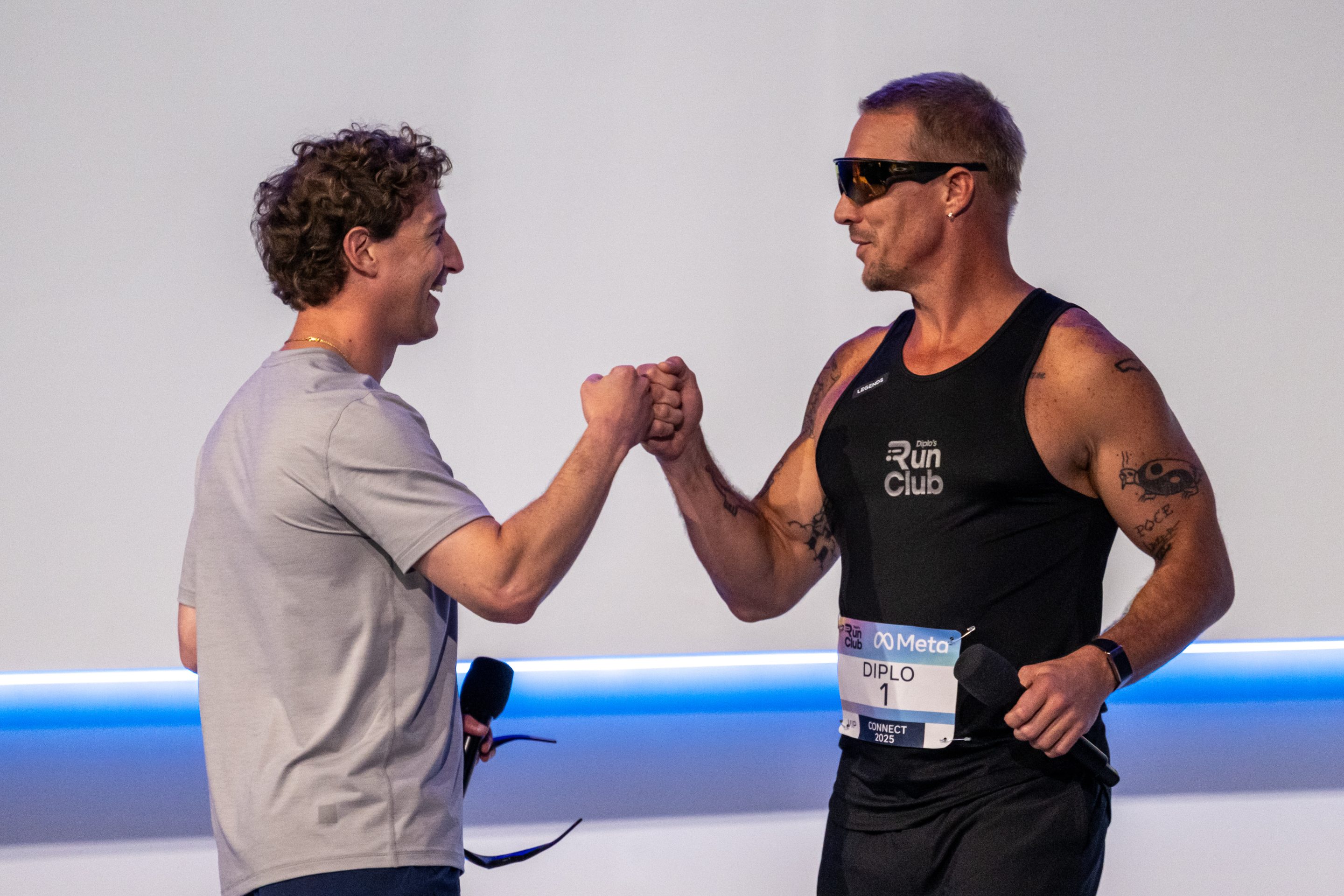 Mark Zuckerberg and DJ Diplo at Meta Connect.