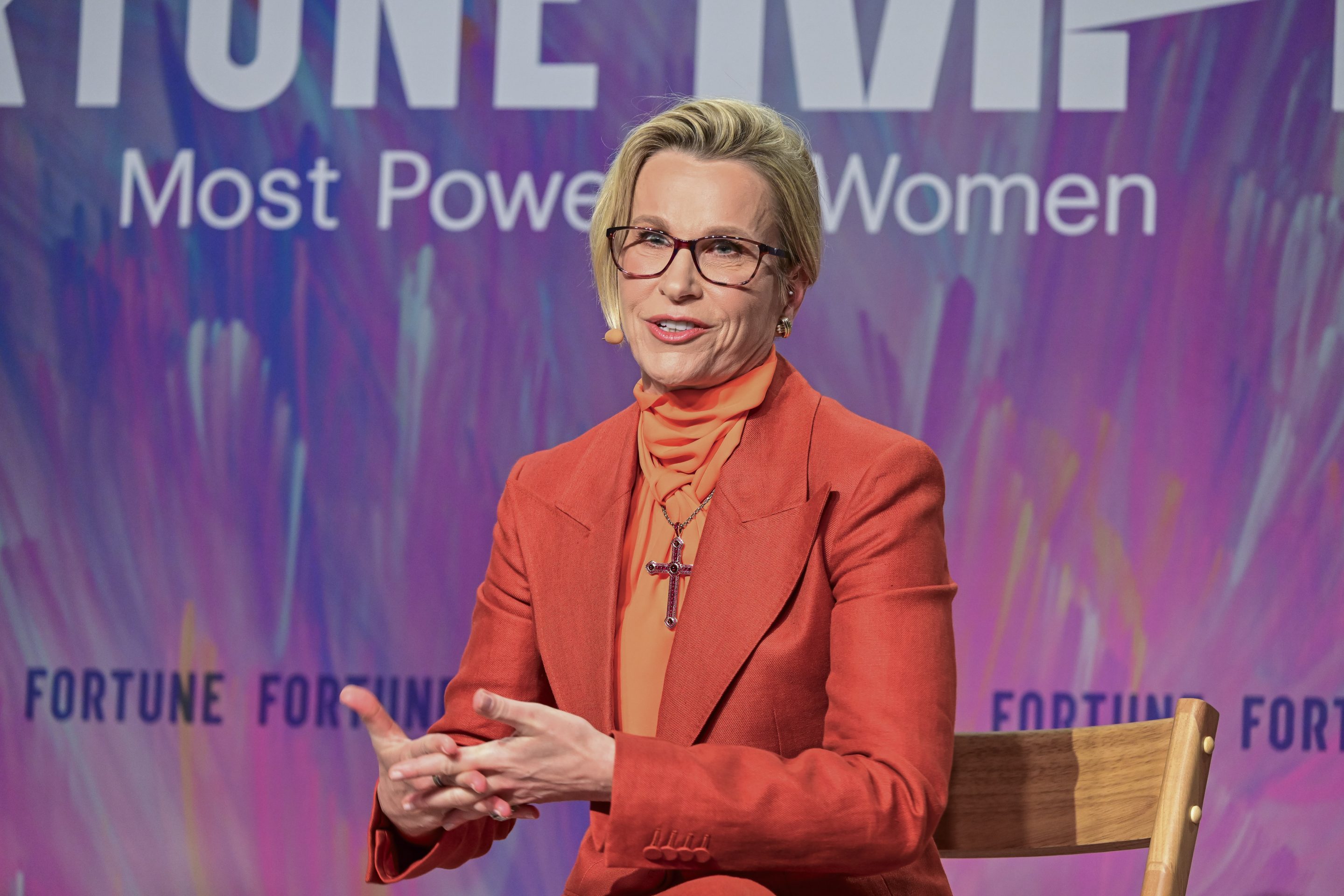 CEO of British pharmaceutical giant GlaxoSmithKline (GSK), Emma Walmsley speaks at Fortune's Most Powerful Women Summit on Tuesday.