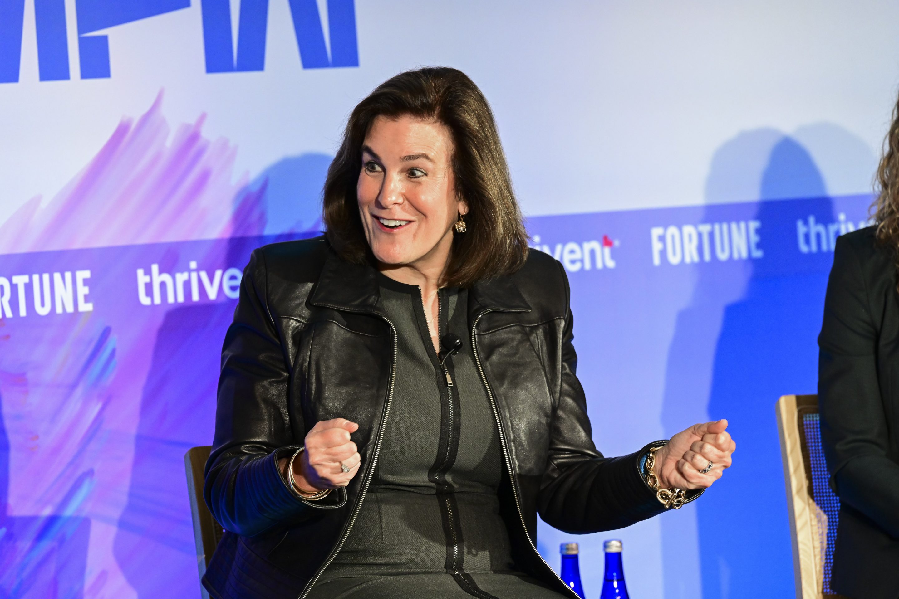 Lisa Caputo, EVP and chief marketing, communications and customer experience officer at Travelers, speaks at the Fortune MPW Summit in Washington, D.C., on Oct. 14, 2025. 