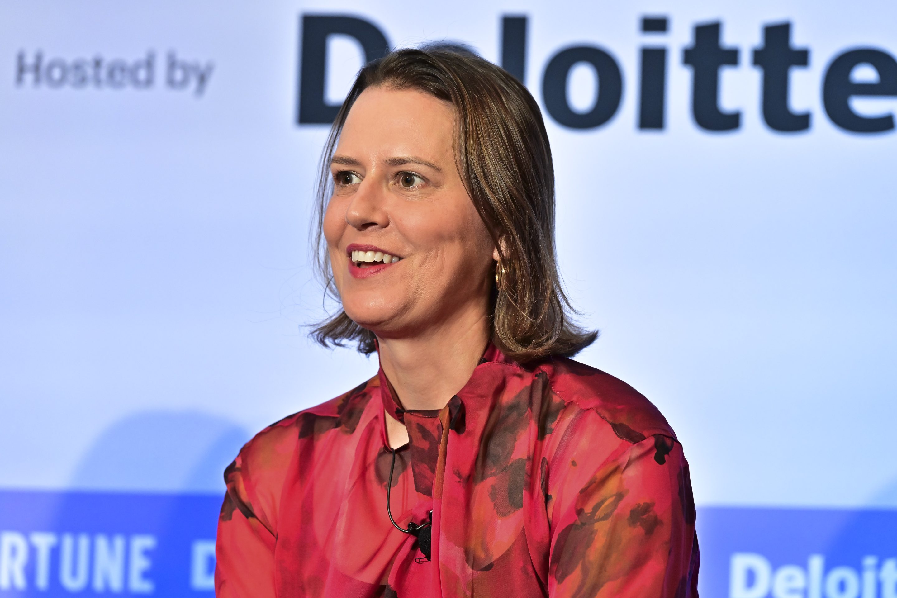 Anna Marrs, group president of global merchant and network services, American Express, spoke at Fortune’s Most Powerful Women conference.