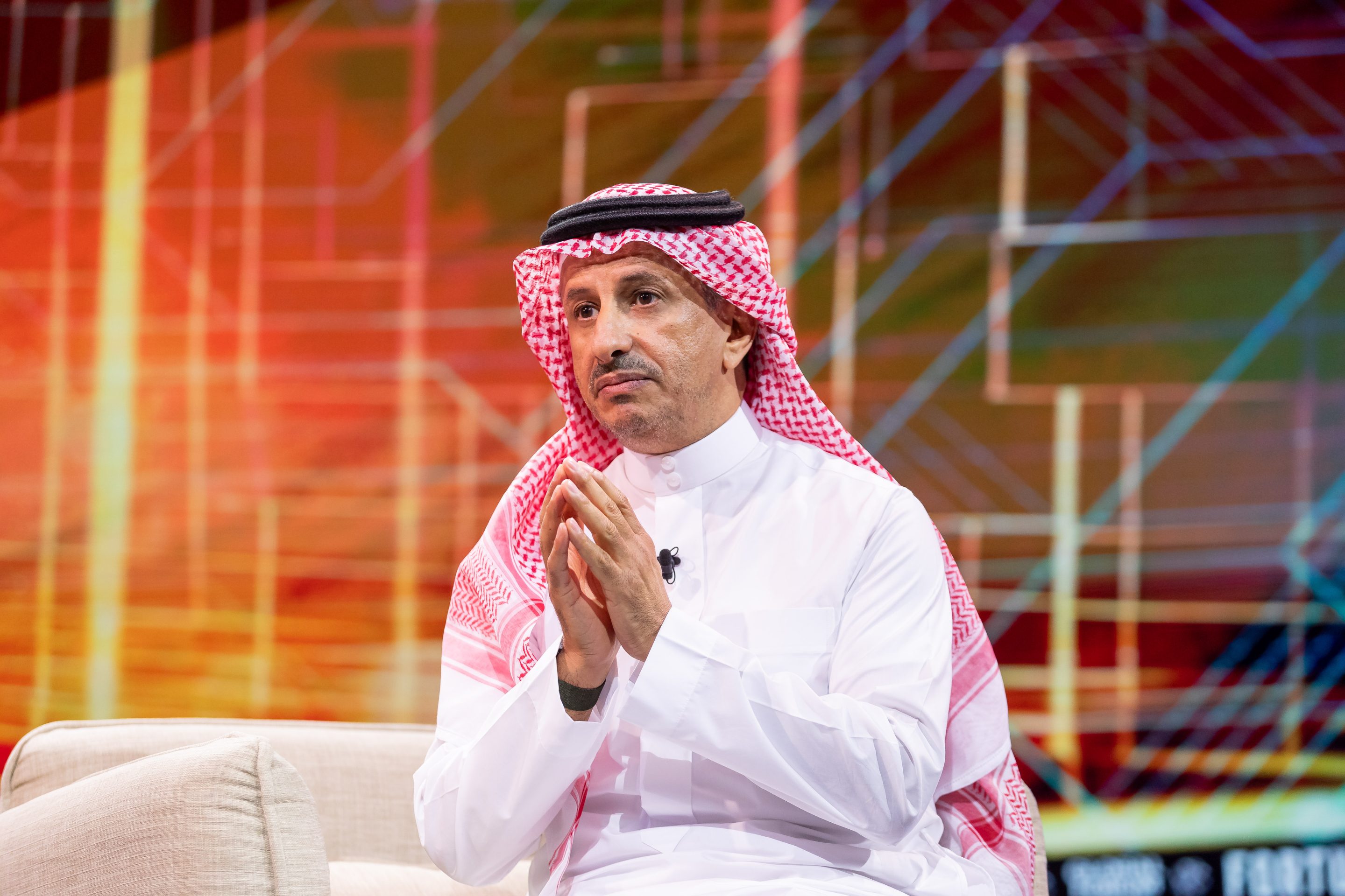 H.E. Ahmed Al Khateeb, Minister of Tourism of the Kingdom of Saudi Arabia, speaking at the Fortune Global Forum on Oct. 26.
