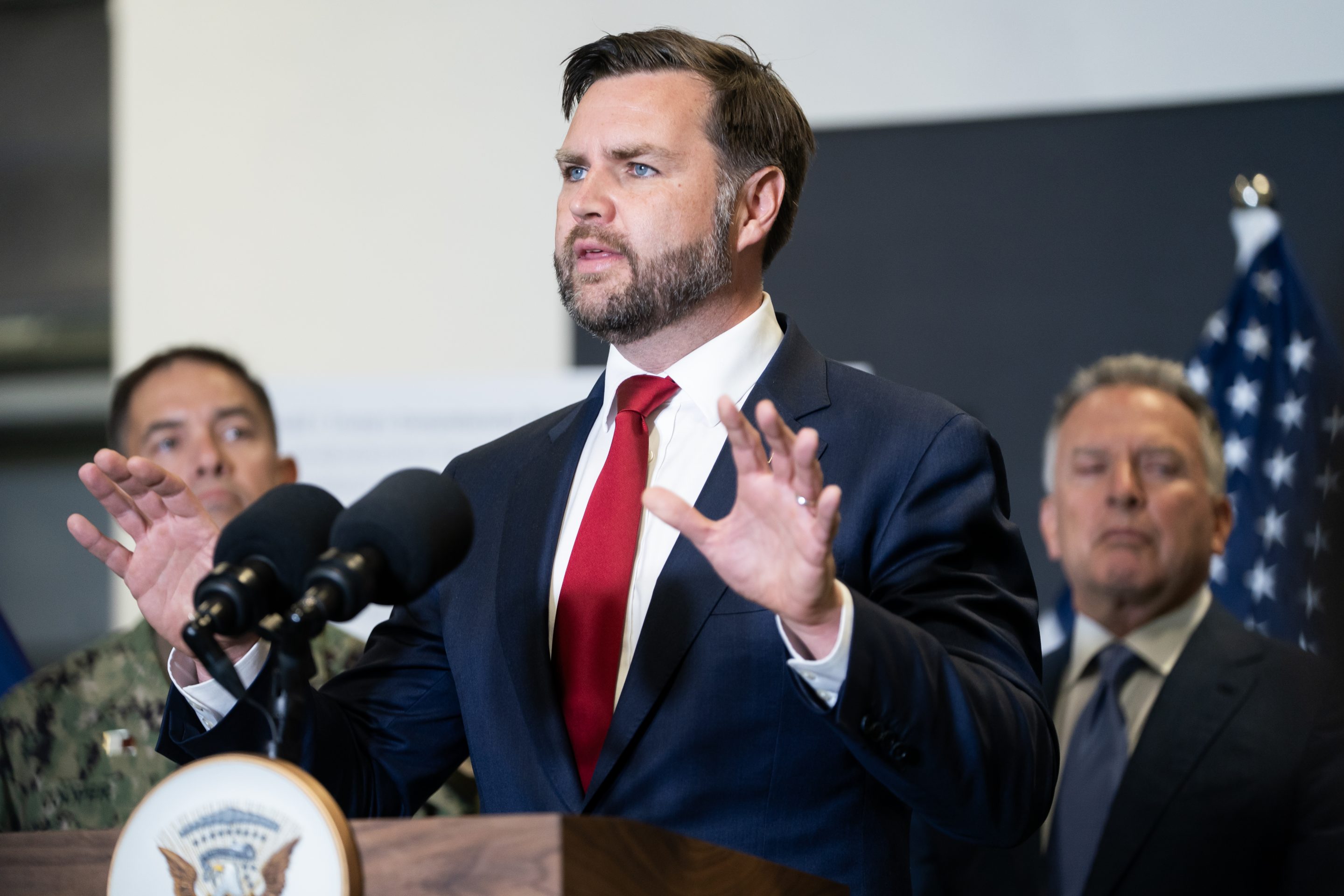 Vice President JD Vance says troops should receive pay, though didn't disclose specifics on the pay plan.