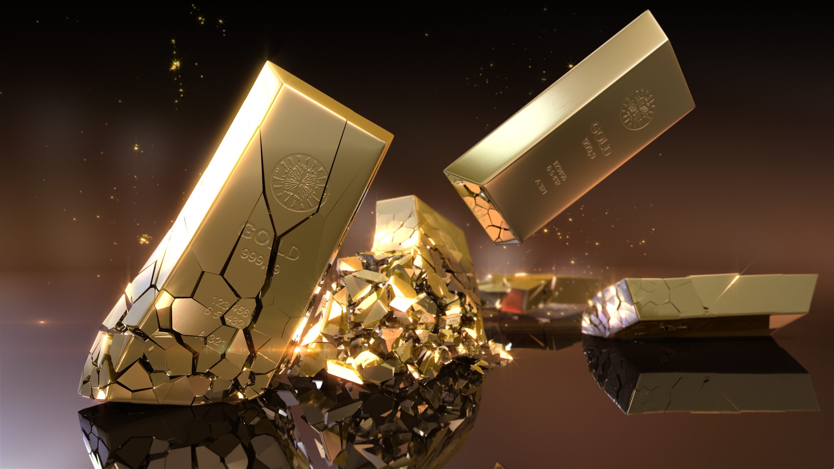 Gold prices continued to drop on Monday.