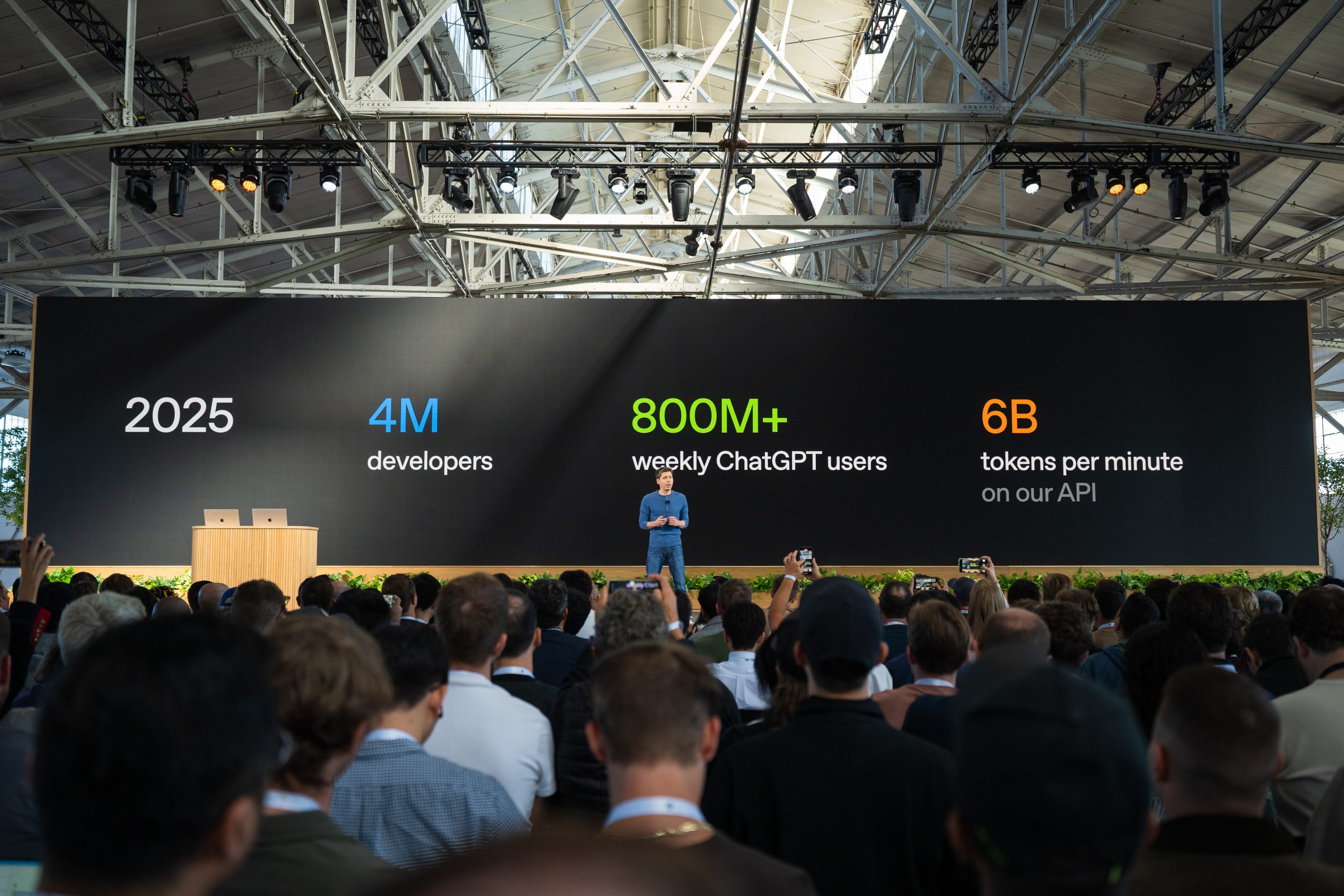 Sam Altman at OpenAI DevDay 2025.