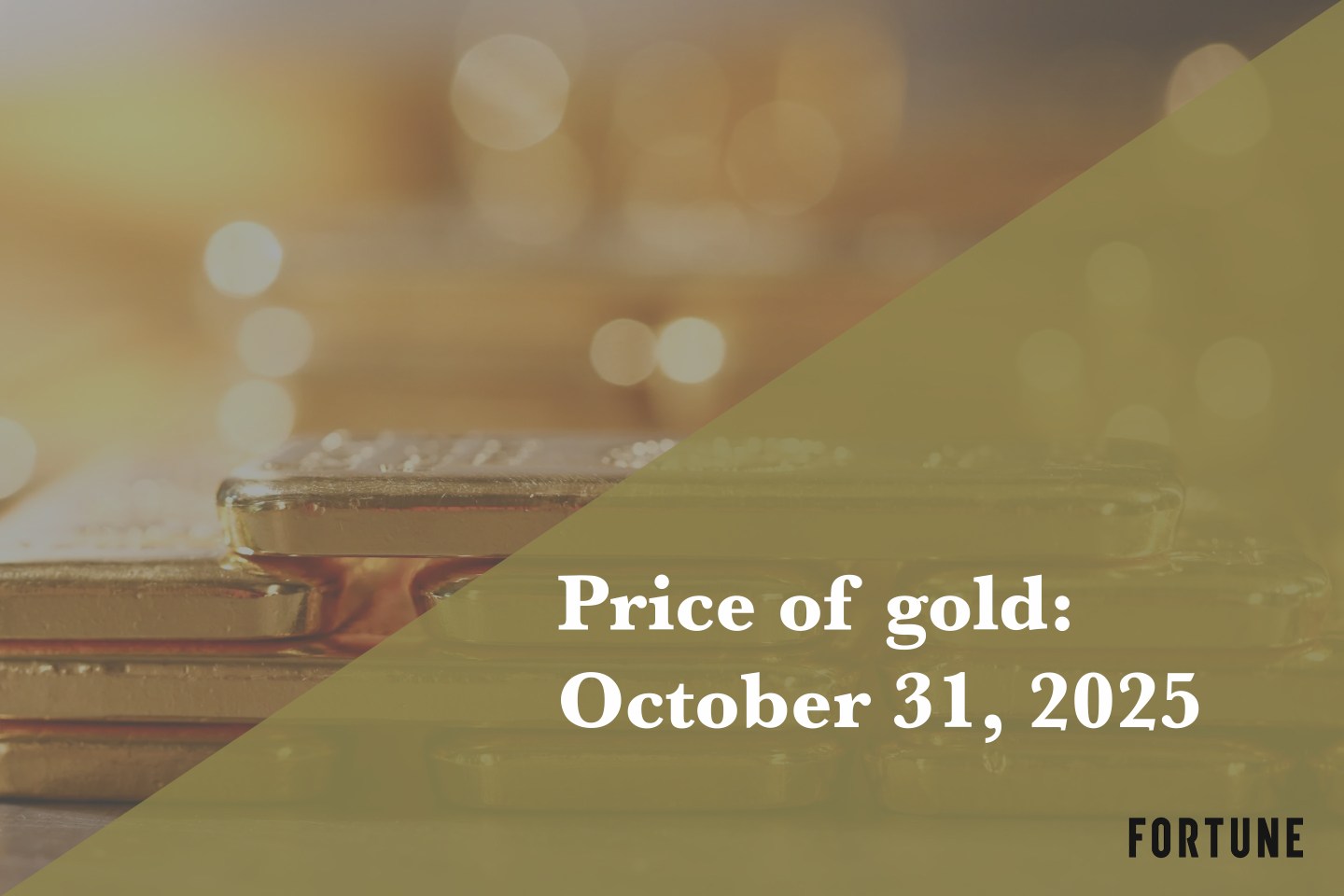 A pyramid of gold bars.