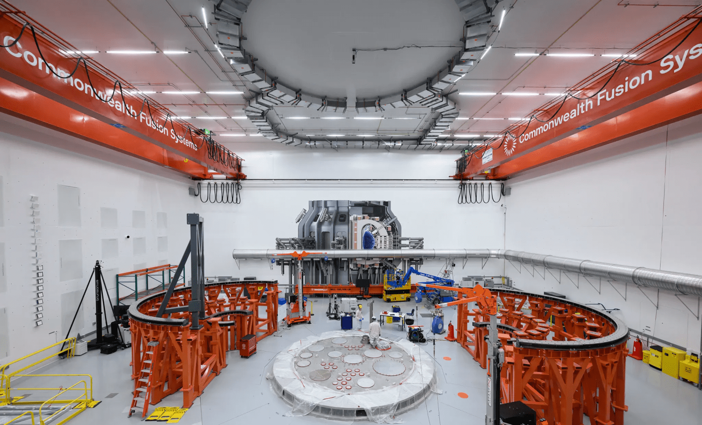 Industry leader Commonwealth Fusion Systems is building its pilot plant, SPARC, outside of Boston to come online in 2027. The facility's tokamak hall will house the doughnut-shaped, superconducting magnet system where the fusion reactions are generated.