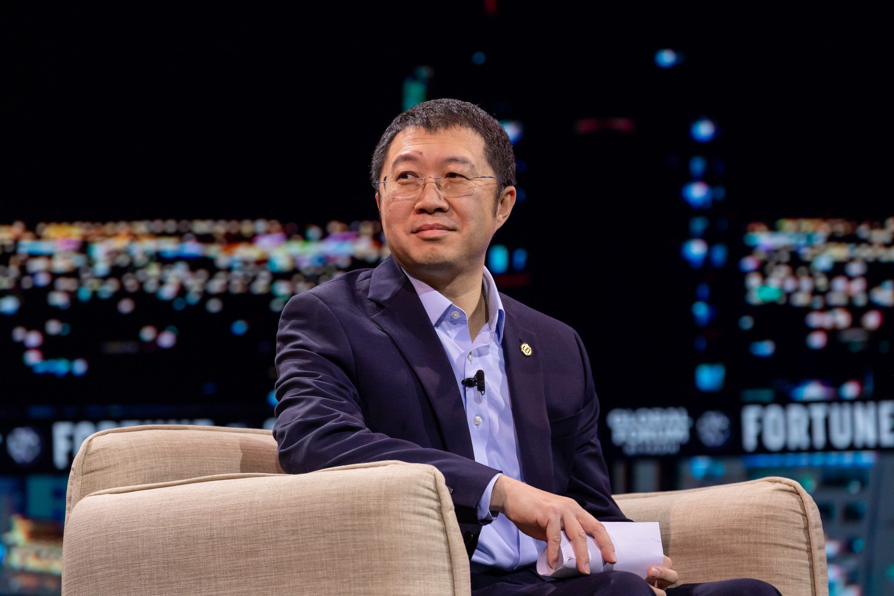 WeRide cofounder and CEO Tony Han at the Fortune Global Forum in Riyadh, Saudi Arabia, on Oct. 26
