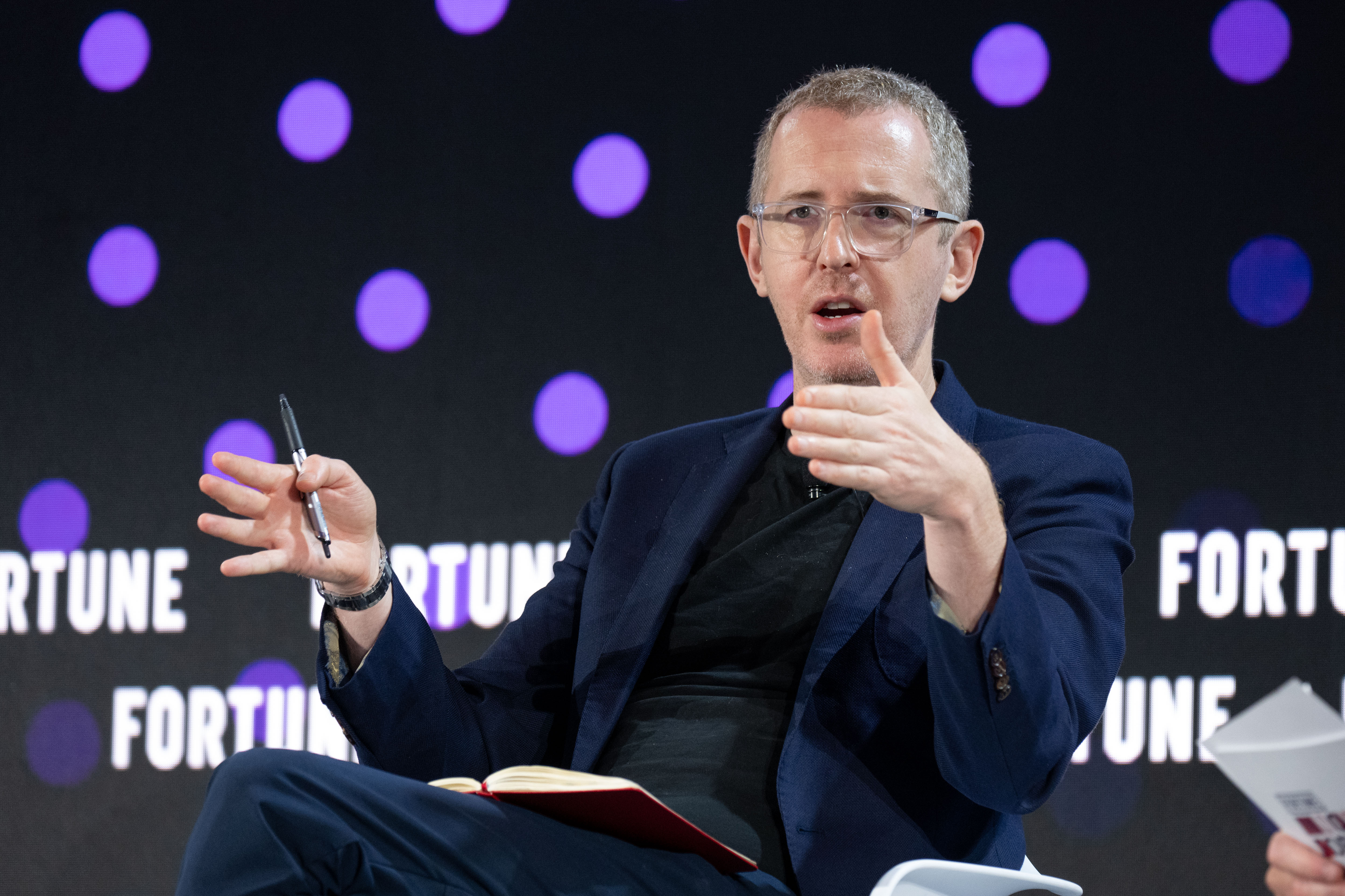 James Crabtree,
distinguished visiting fellow on the European Council on Foreign Relations, speaking at the Fortune Innovation Forum in Kuala Lumpur on Nov. 17, 2025.