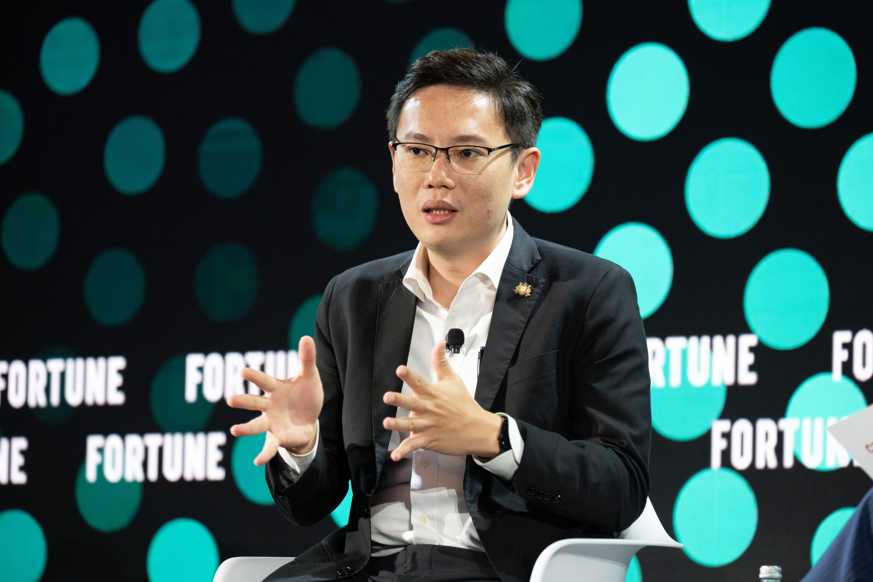 YB Lee Ting Han, chairman of the
Johor State Investment, Trade and Consumer Affairs Committee, speaking at the Fortune Innovation Forum on Nov. 17, 2025.