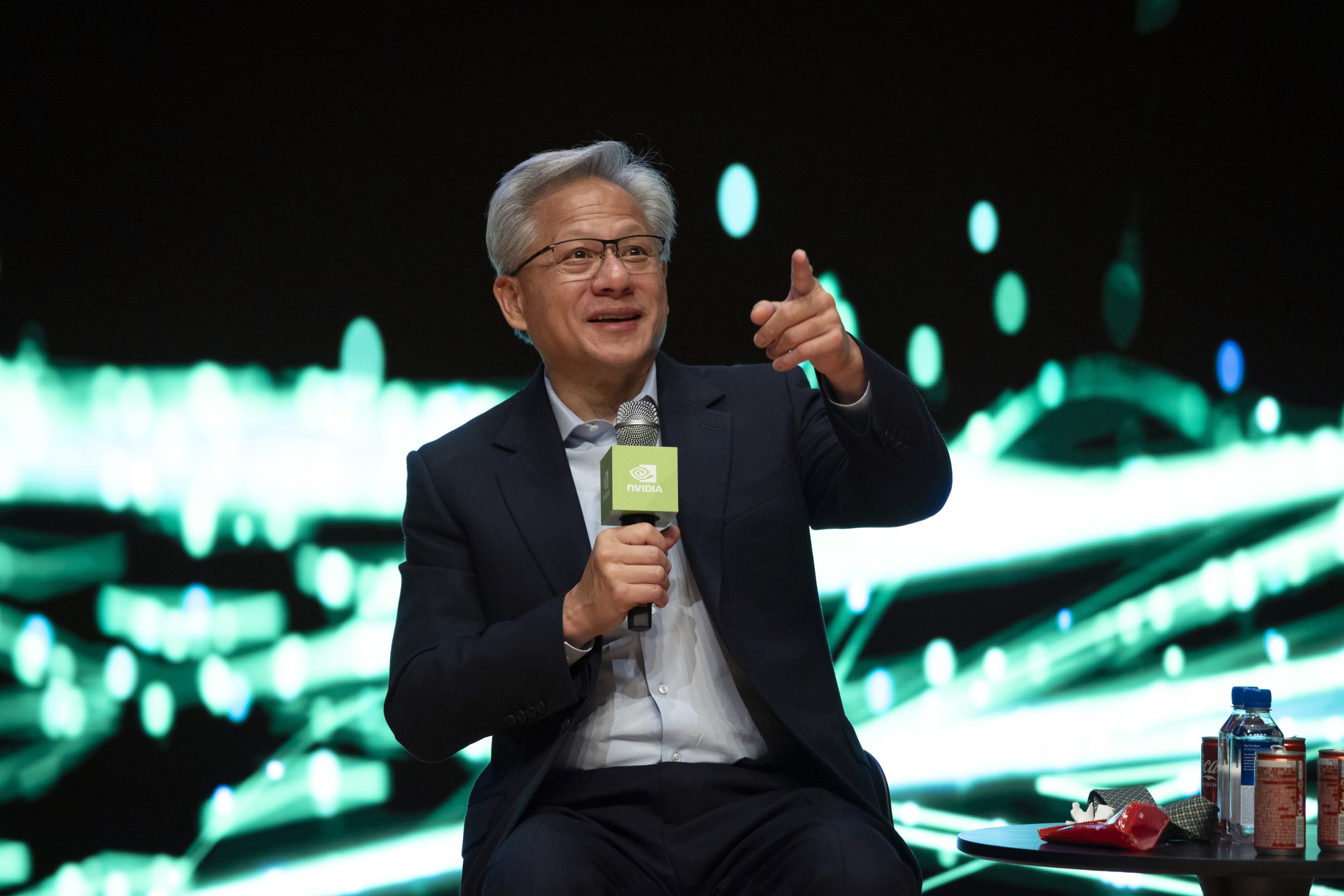 Nvidia CEO Jensen Huang during the APEC CEO summit on October 31, 2025 in Gyeongju, South Korea.