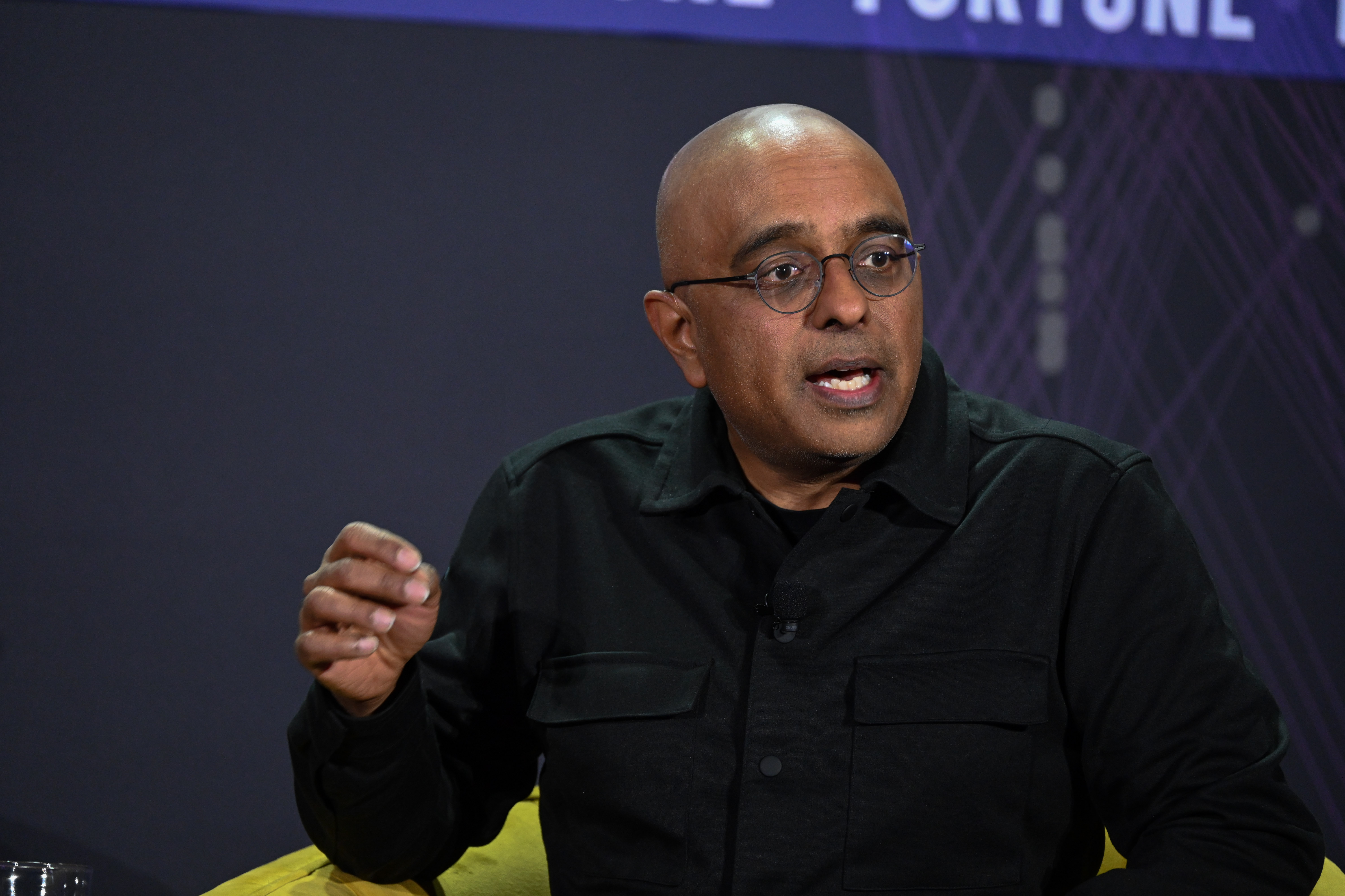 Ashok Srivastava, Intuit Chief AI Officer, talks at Fortune Brainstorm AI on Dec. 8, 2025 in San Francisco. 