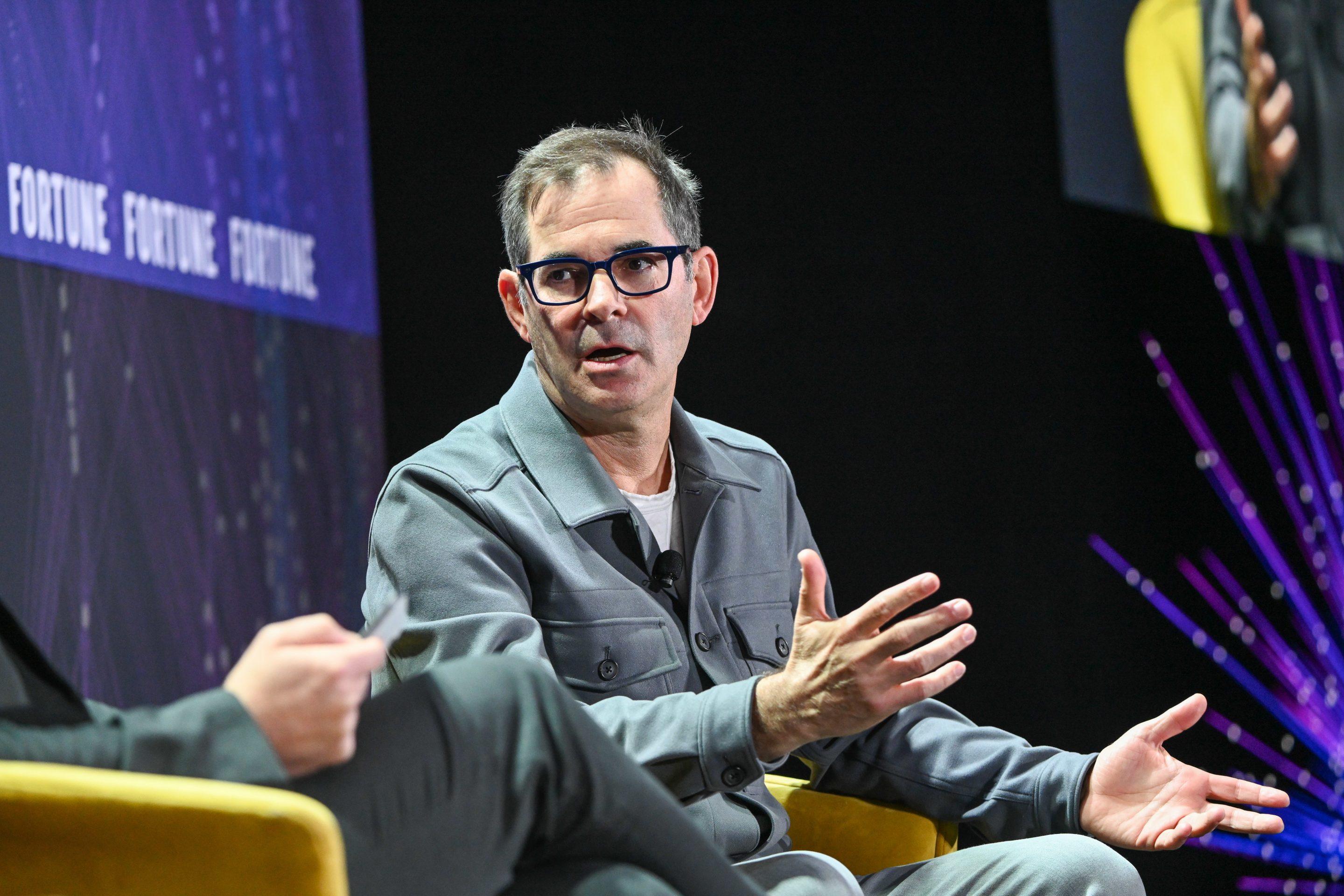 Michael Intrator, CEO of CoreWeave, at Fortune Brainstorm AI in San Francisco.