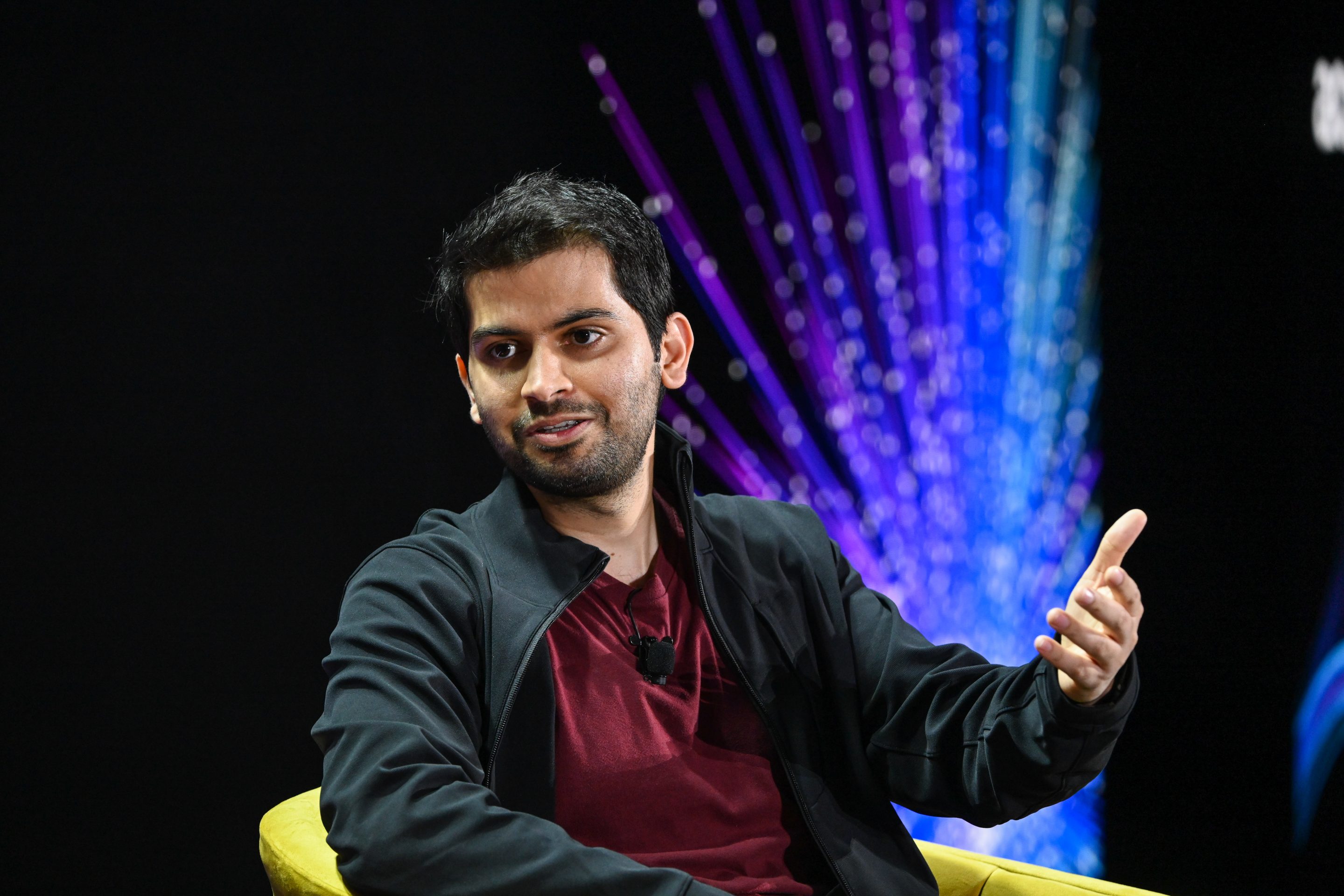 Deepak Pathak, chief executive officer of Skild AI, speaking at Fortune Brianstorm AI in San Francisco on Dec. 9, 2025.