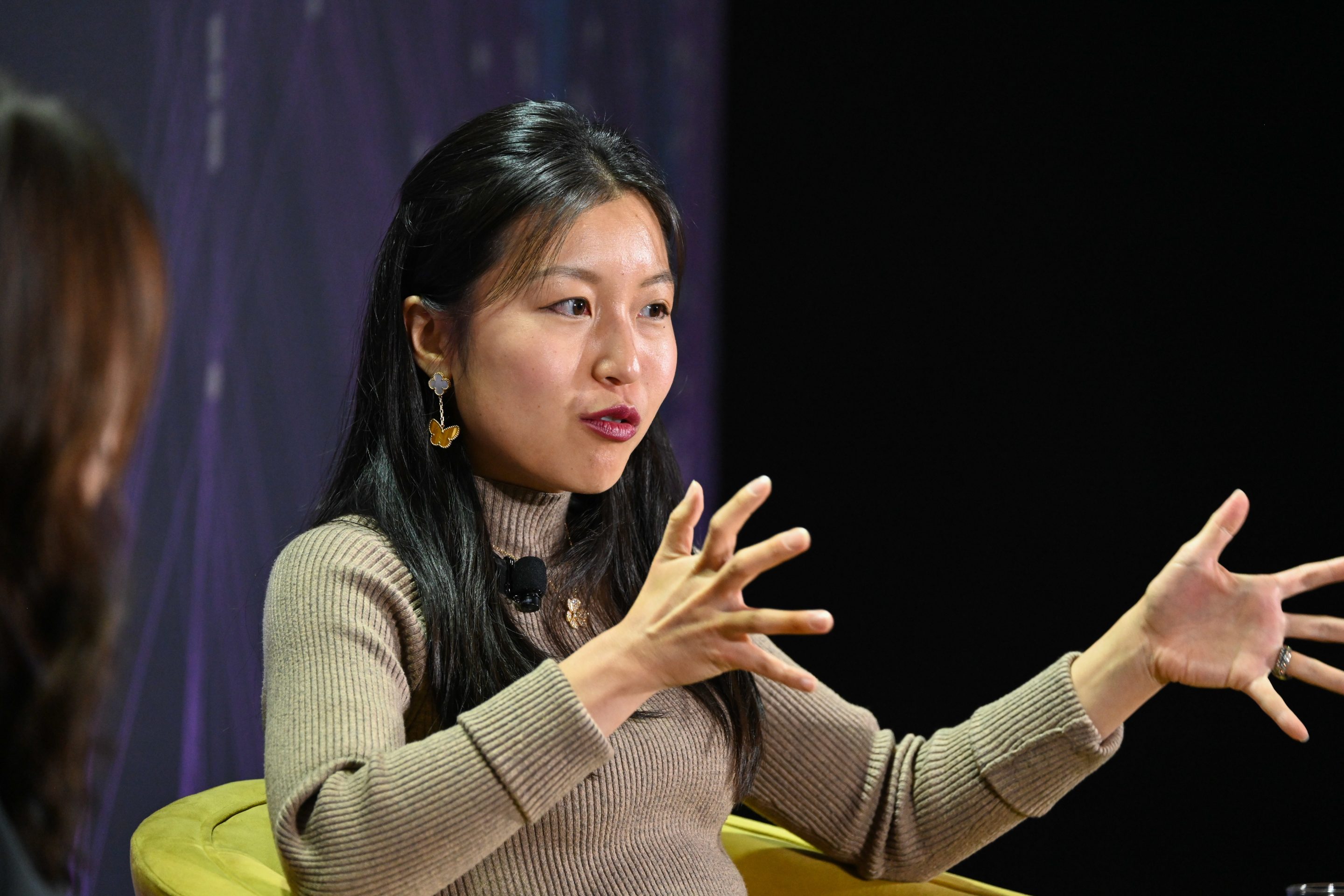Stephanie Zhan, Partner Sequoia Capital speaking on stage at Fortune Brainstorm AI San Francisco 2025.