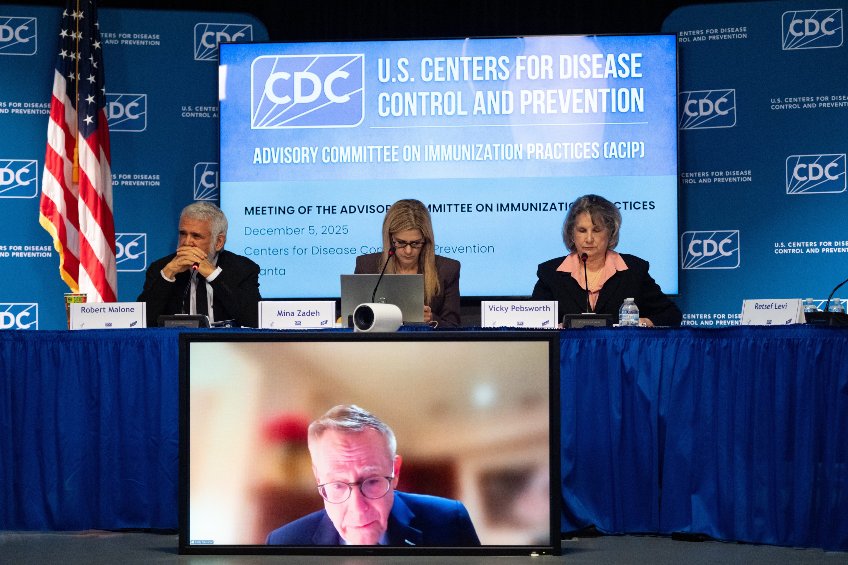 The CDC Advisory Committee on Immunization Practices meets in Atlanta on Friday, Dec. 5, 2025.