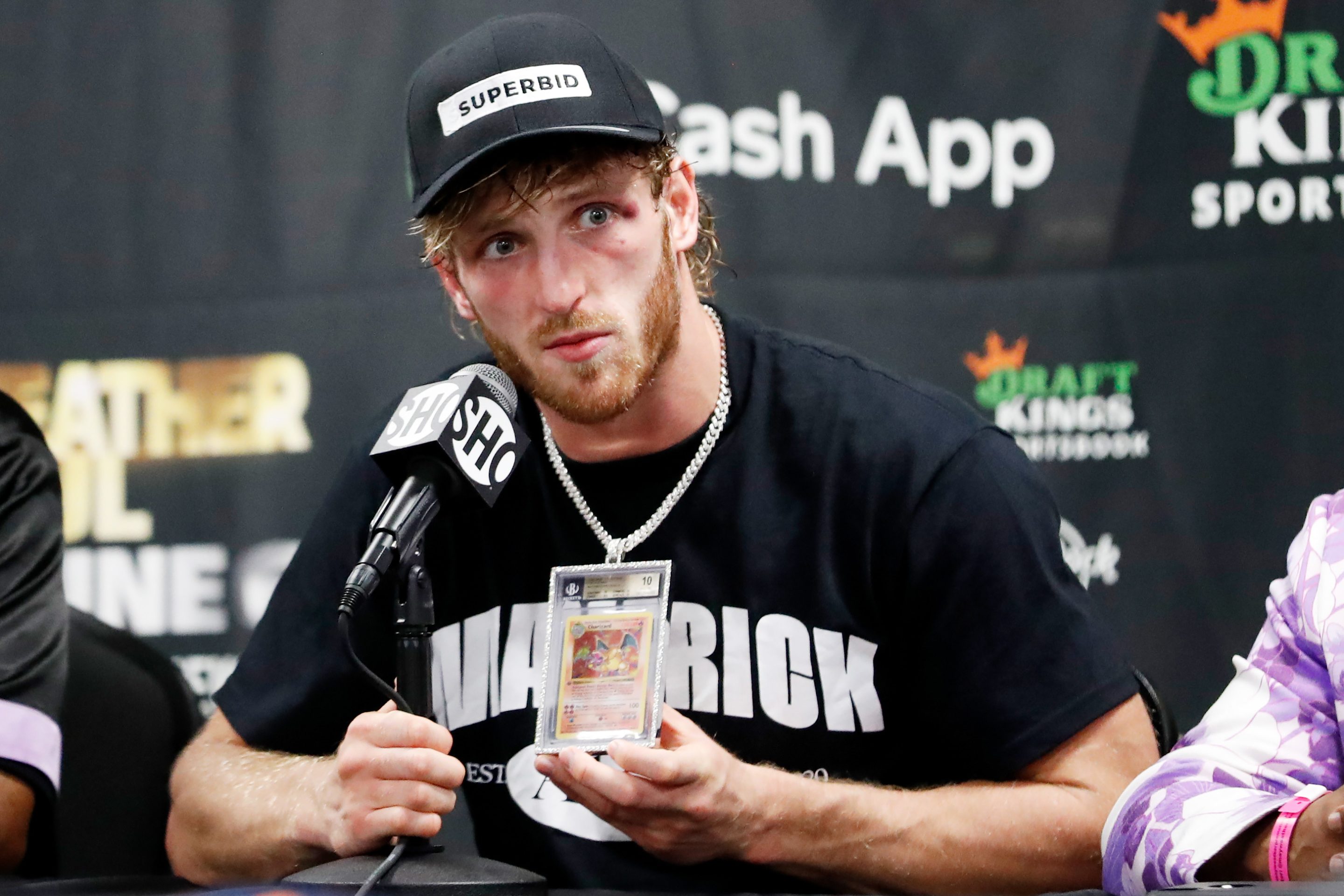 WWE wrestler Logan Paul used to wear the card around his neck during competitions.