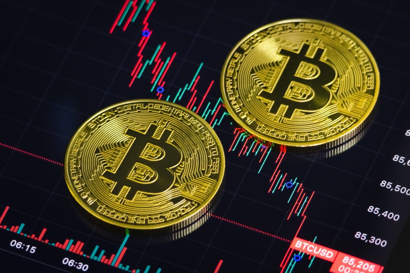 picture of two bitcoins