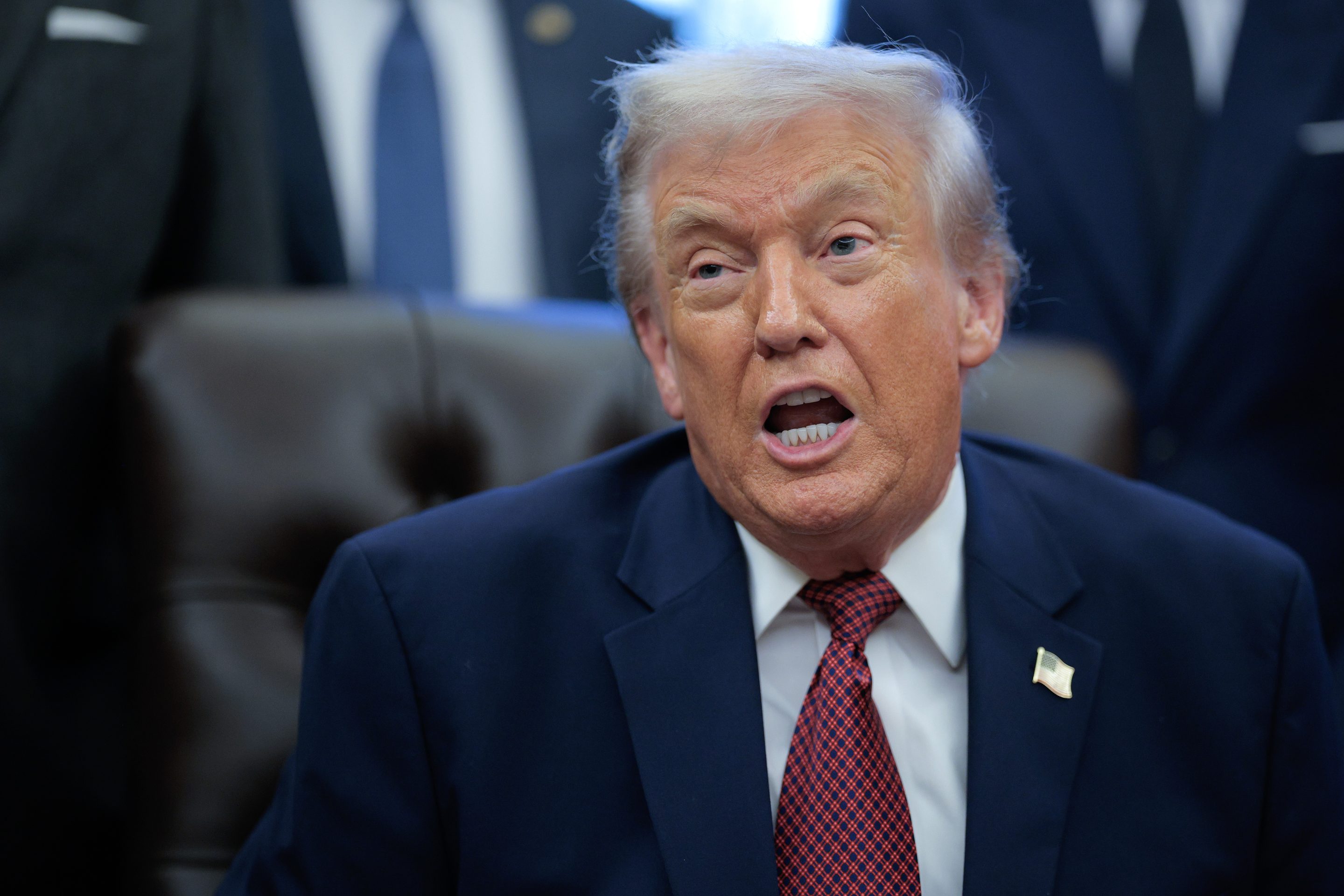 President Donald Trump in the Oval Office at the White House on December 3, 2025.