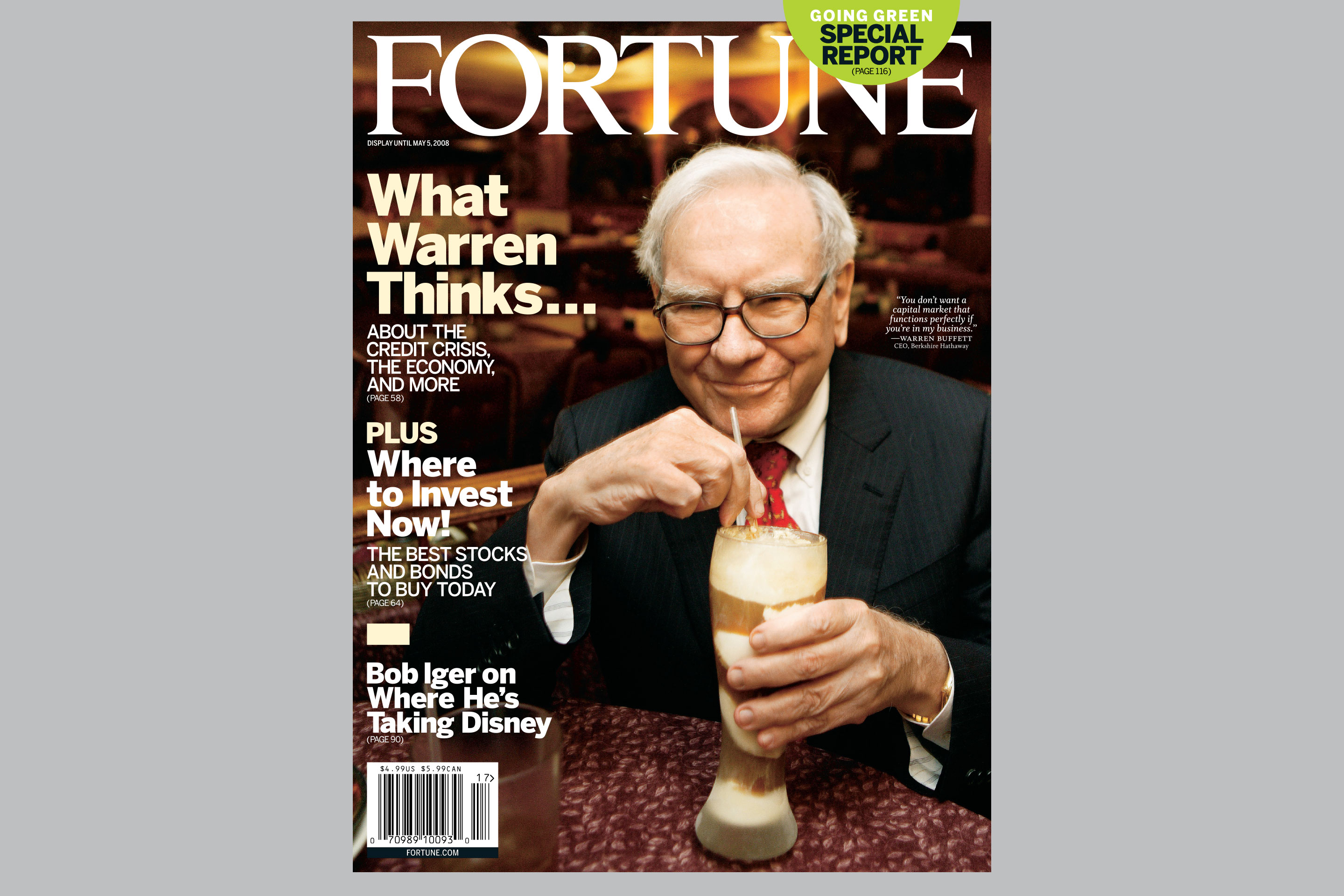 Warren Buffett has appeared on the cover of Fortune more than a dozen times.
