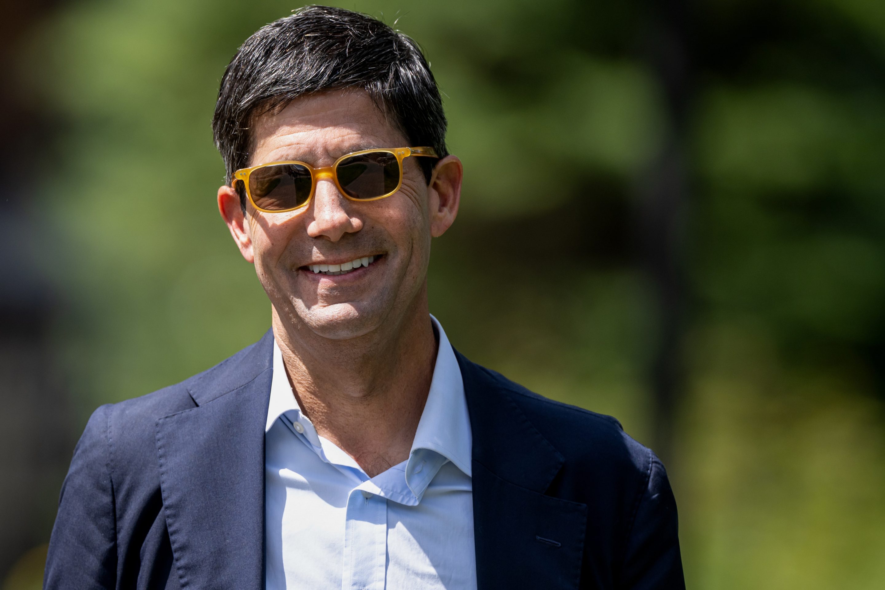 Kevin Warsh, former governor of the Federal Reserve, during the Allen & Co. Media and Technology Conference in Sun Valley, Idaho, on Wednesday, July 9, 2025.
