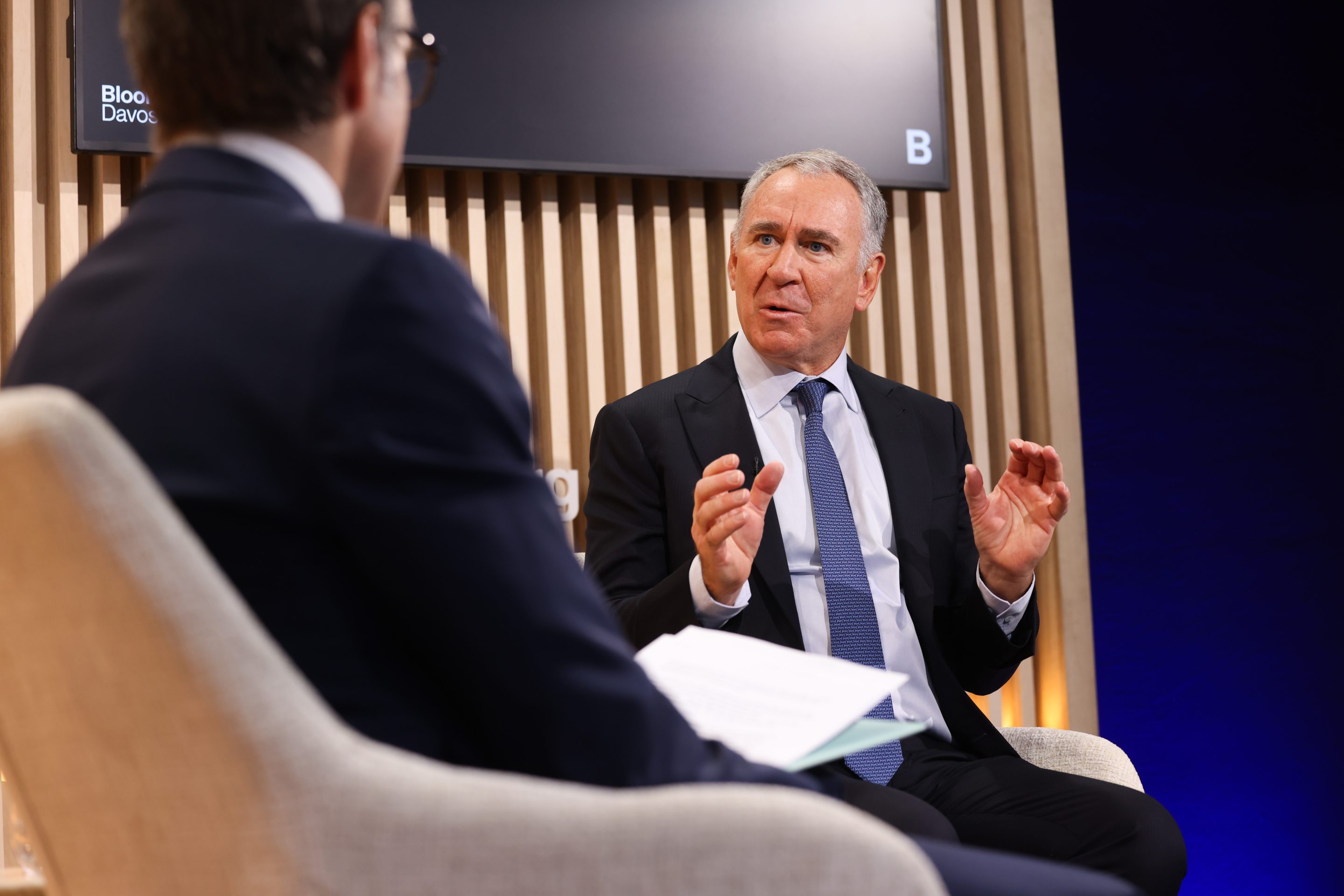 Ken Griffin, chief executive officer of Citadel Advisors LLC, at Bloomberg House during the World Economic Forum (WEF) in Davos, Switzerland, on Wednesday, Jan. 21, 2026.