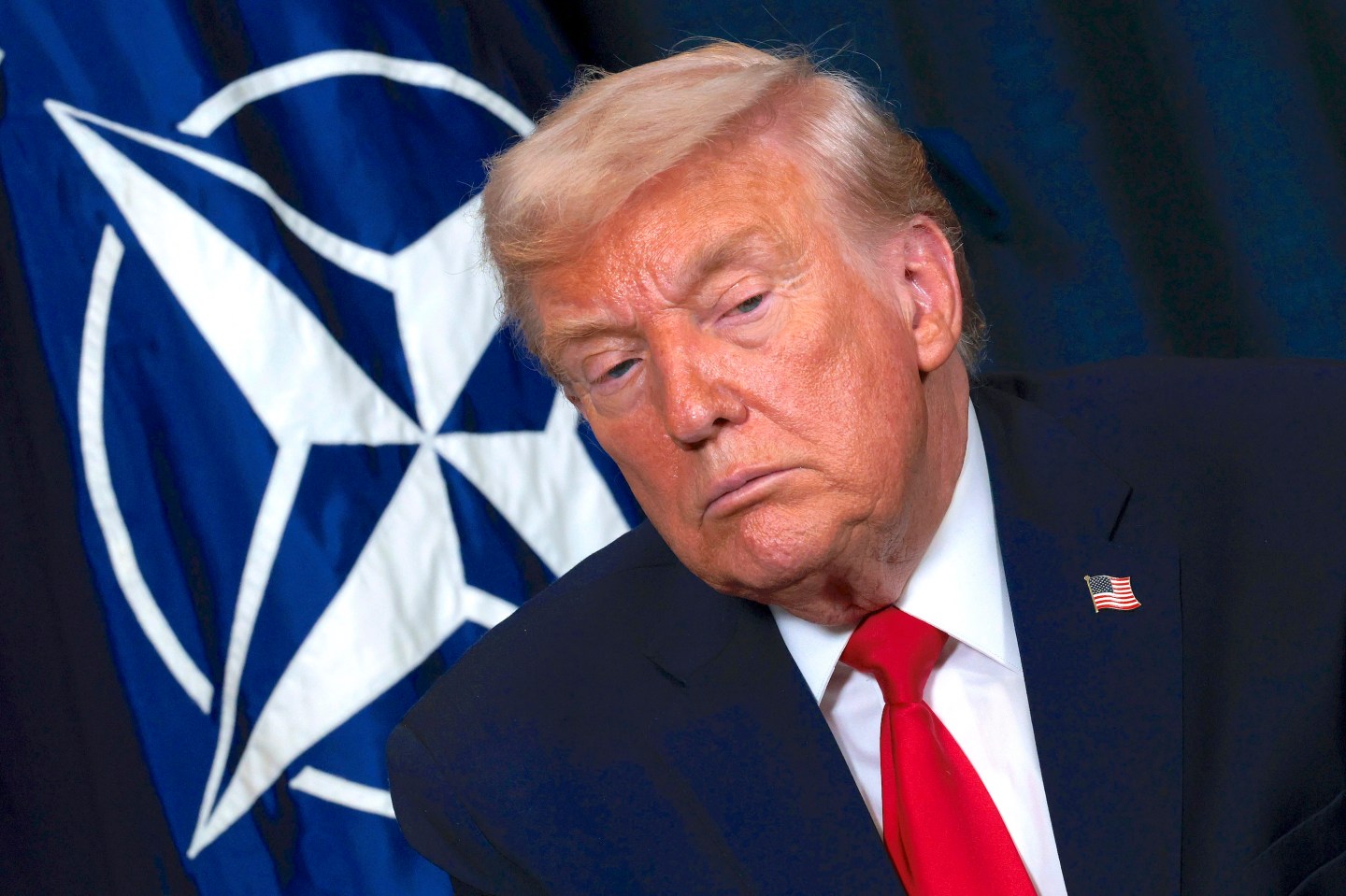 Photo: DAVOS, SWITZERLAND - JANUARY 21: U.S. President Donald Trump attends a bilateral meeting with NATO Secretary General Mark Rutte on the sidelines of the World Economic Forum (WEF) Annual Meeting on January 21, 2026 in Davos, Switzerland. The annual meeting of political and business leaders comes amid rising tensions between the United States and Europe over a range of issues, including Trump's vow to acquire Greenland, a semi-autonomous Danish territory. (Photo by Chip Somodevilla/Getty Images)