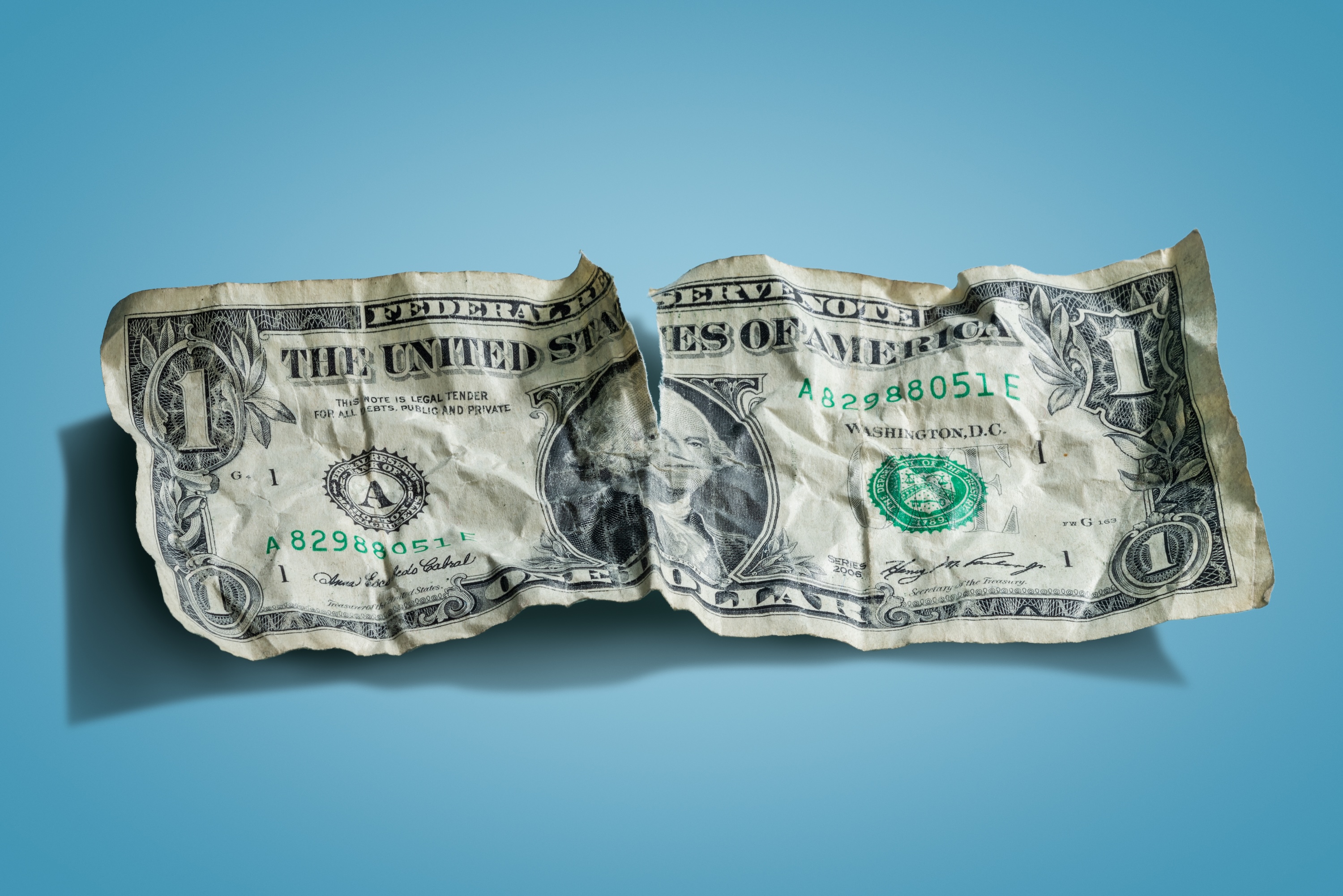 Photo: A dollar bill.