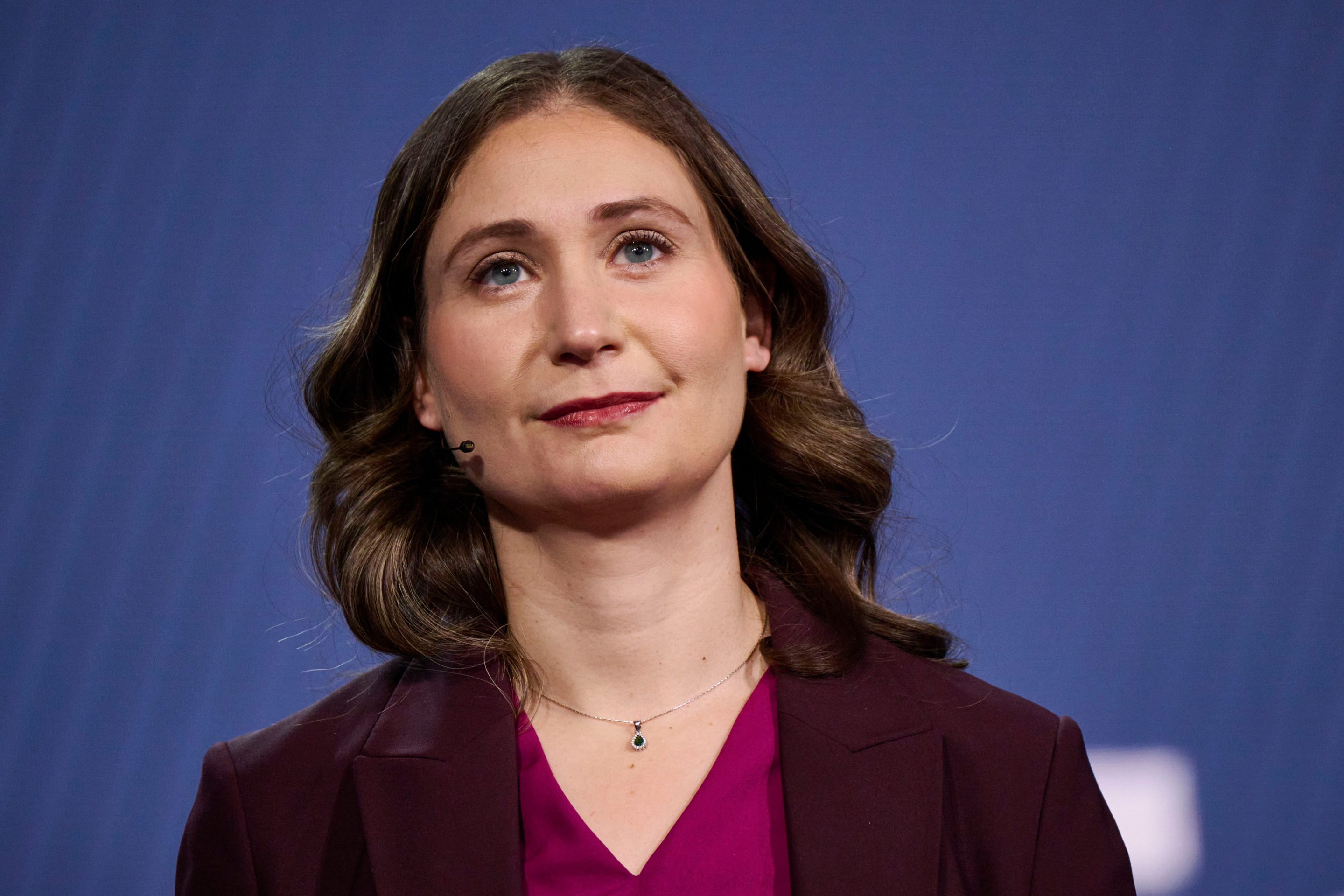 Daniela Amodei, co-founder and president of Anthropic, during the 2025 CES event in Las Vegas, Nevada, US, on Tuesday, Jan. 7, 2025.